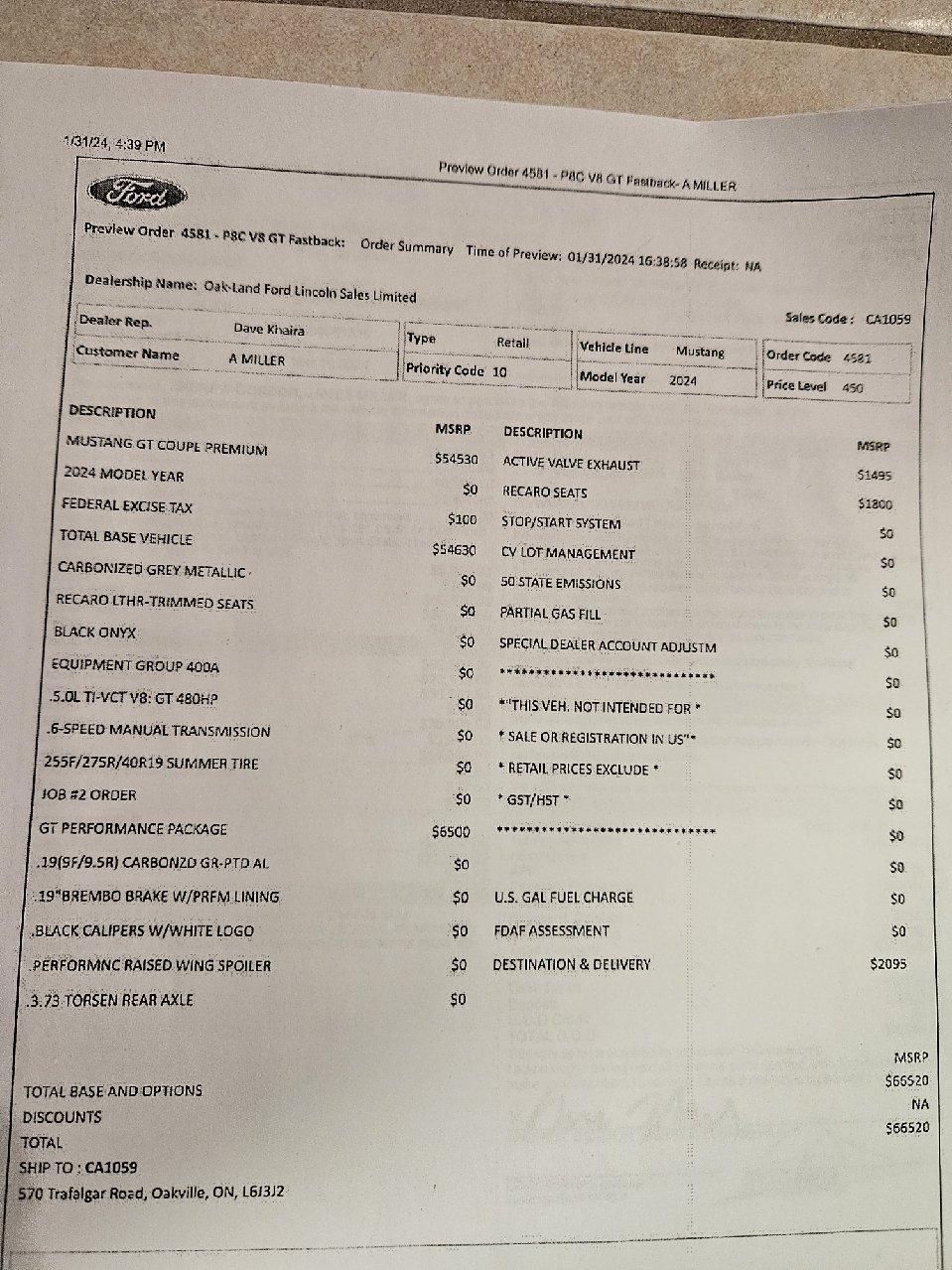 S650 Mustang 2024+ Mustang S650 Orders Tracking List & Stats [Enter Yours!] 20240321_120635