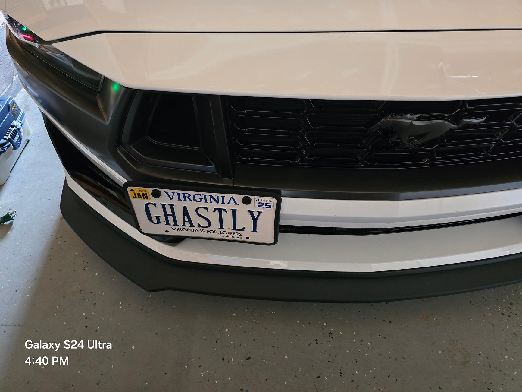 S650 Mustang Personal Plates are finally on 20240427_164046