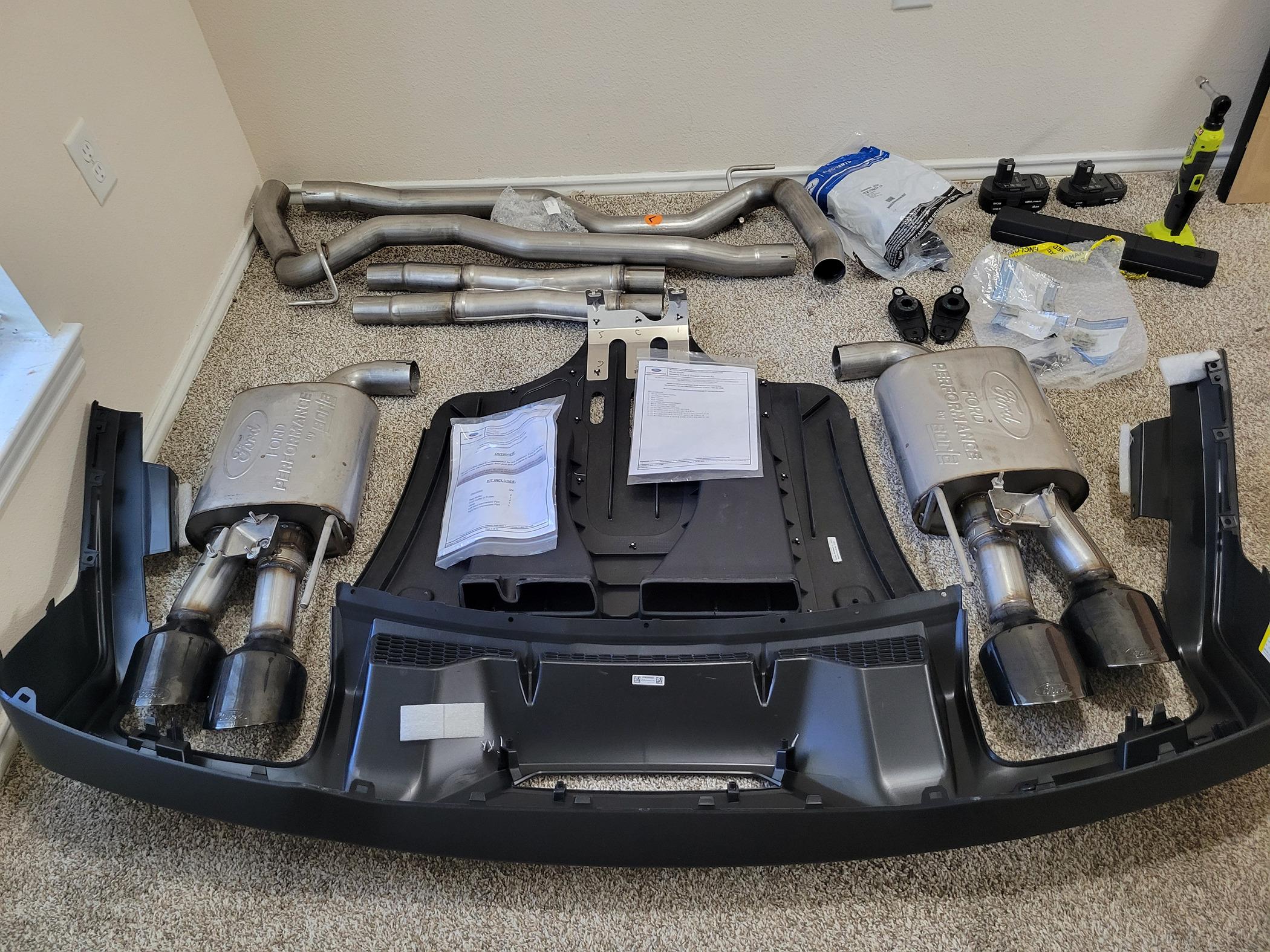 S650 Mustang Tons of new 2024 Mustang exhaust kits released by Ford Performance and Borla 20240606_122110