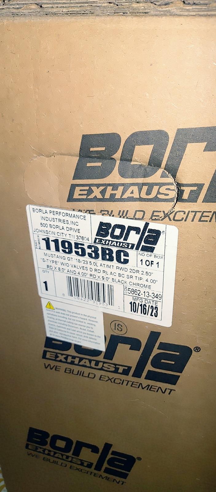 S650 Mustang 2023 Borla S Type Axle-Back on 2024 Non-Active fitment 20240613_121301