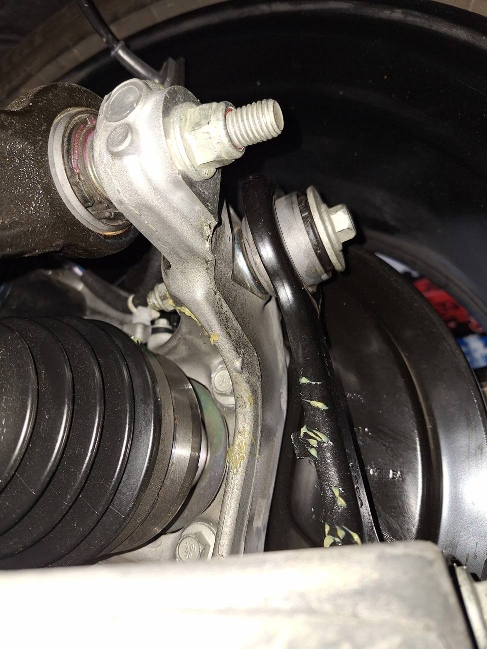 S650 Mustang 2024 CV boot puked all its grease 20240924_131741