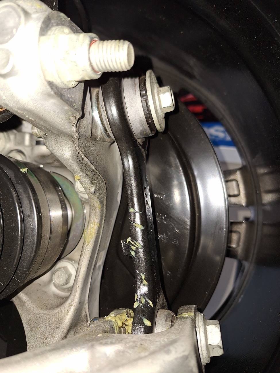S650 Mustang 2024 CV boot puked all its grease 20240924_131804