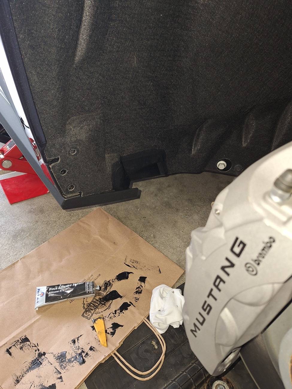 S650 Mustang Patched My Fender Well Holes - DIY Instructions & Photos 20241011_133923