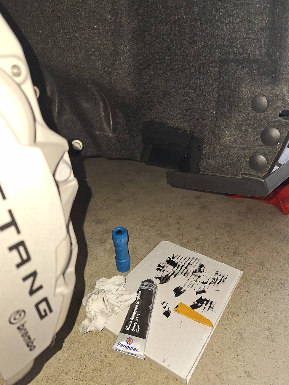 S650 Mustang Patched My Fender Well Holes - DIY Instructions & Photos 20241011_135135