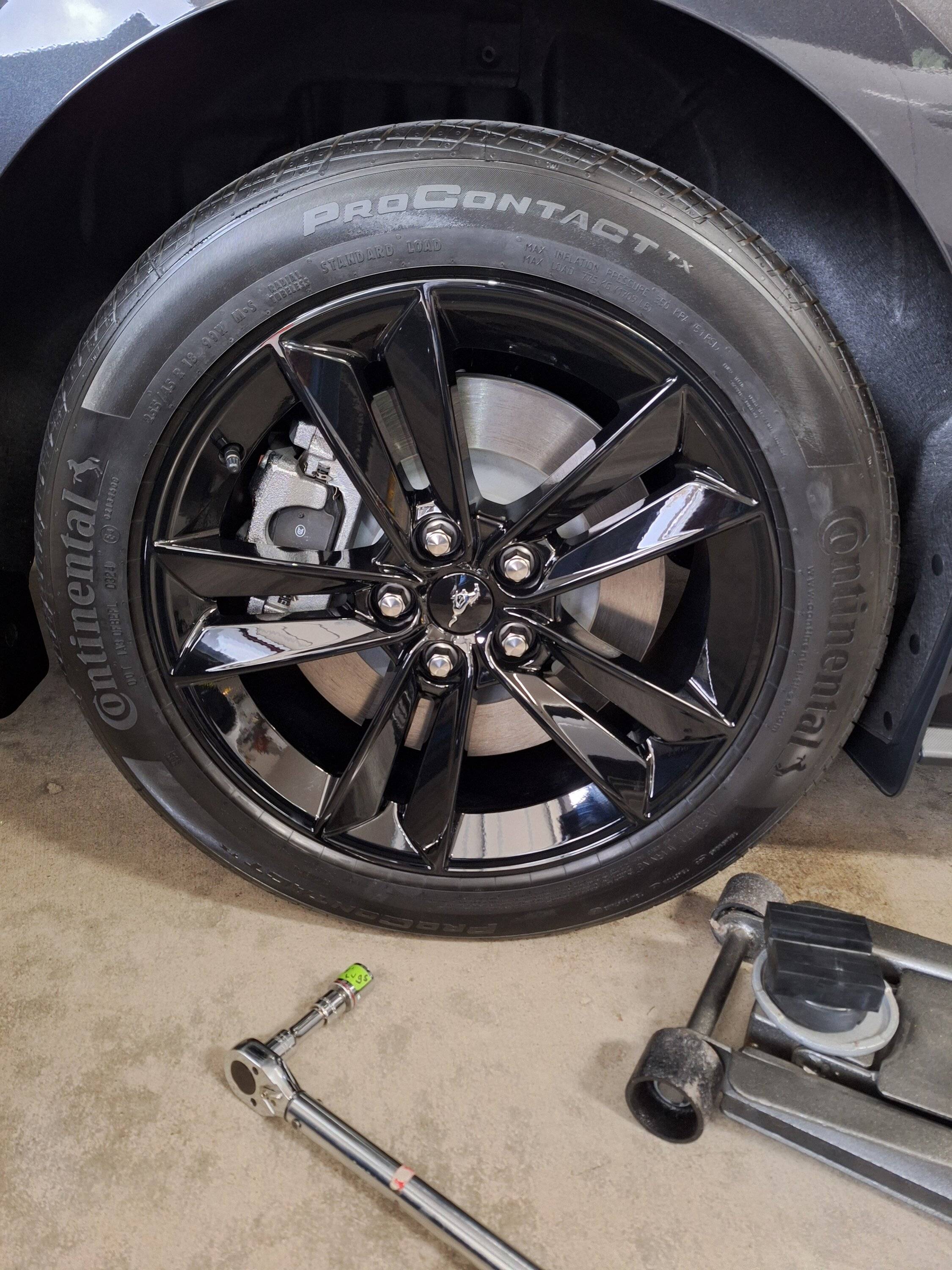 S650 Mustang Waterspots on Black  Wheels 20241015_152747