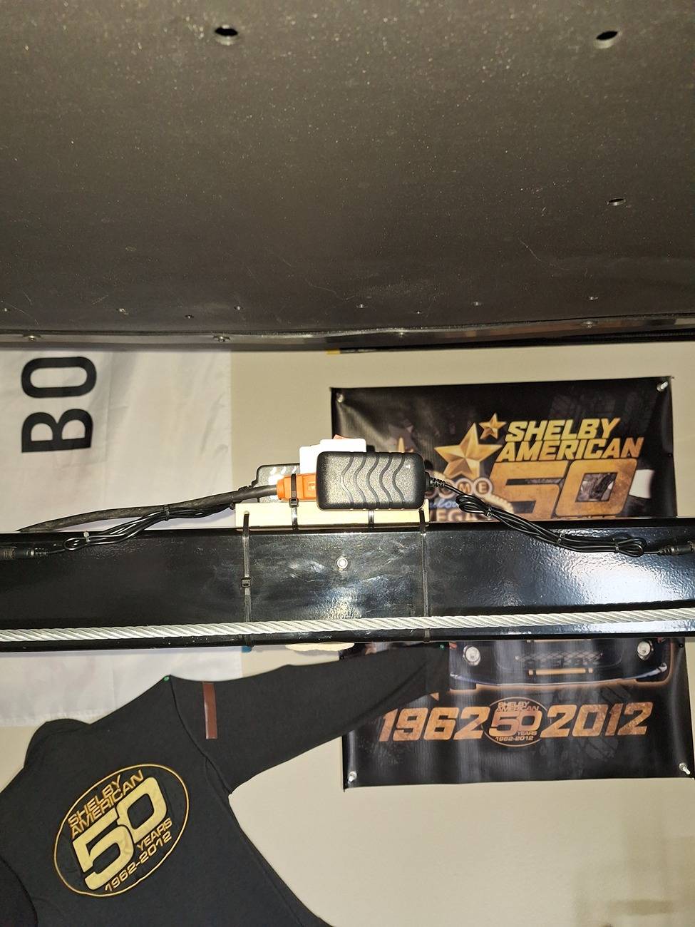 S650 Mustang LED light Install on 4 post Lift 20241231_134523