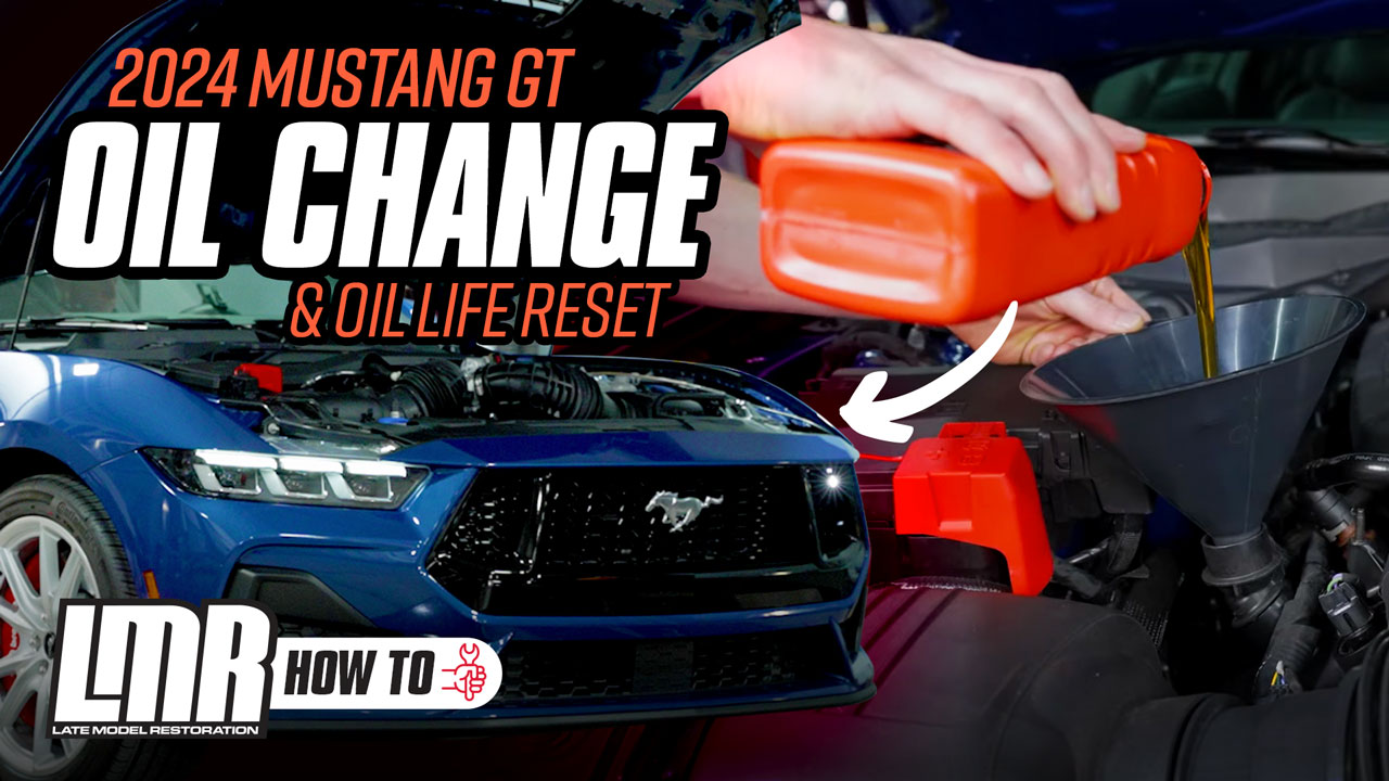 S650 Mustang How To Change Oil In 2024 Mustang GT + Oil Life Reset 2024MustangOilChange_YThumbnail
