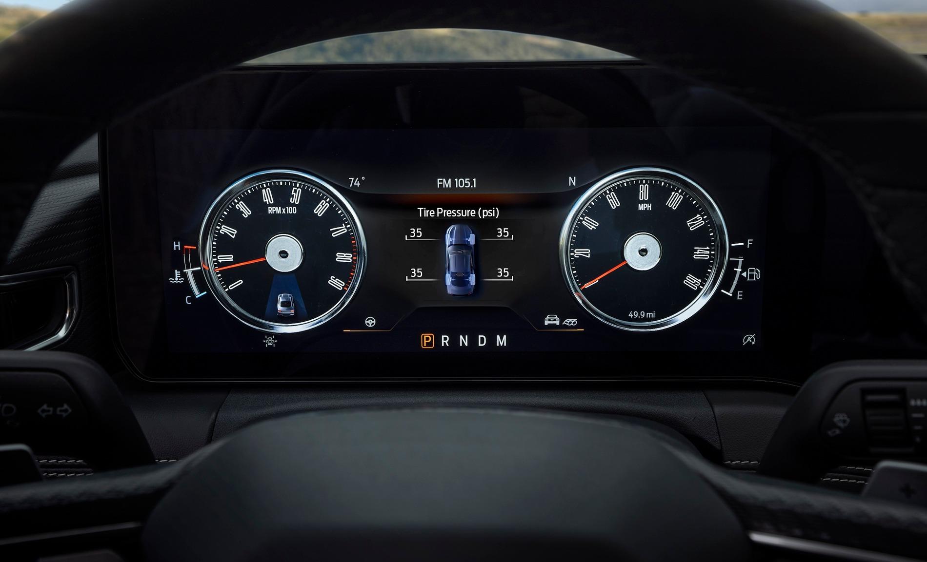 S650 Mustang Mustang 60th Anniversary Package: Now in Iconic Brittany Blue. Mustang Owners Gain Another Heritage Gauge Cluster Design 2025 Ford Mustang 60th Anniversary Package in Brittany Blue_05