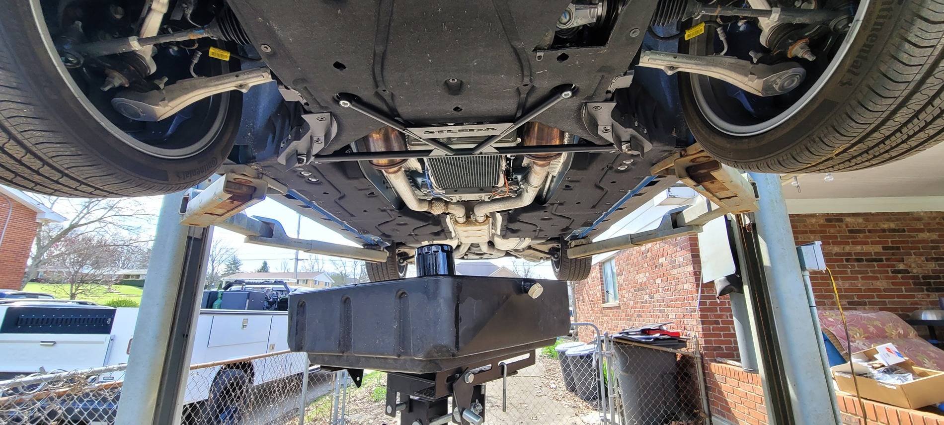 S650 Mustang Steeda K-member Brace Install and first Impression review 20250322_130852