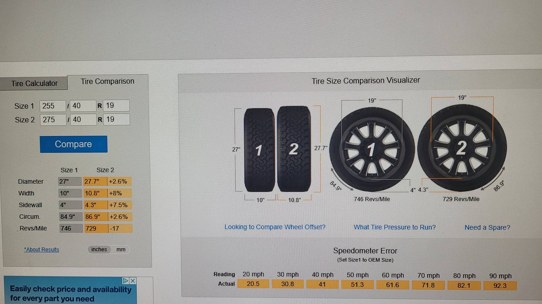 S650 Mustang Changing tire size using FORScan 20250417_081143