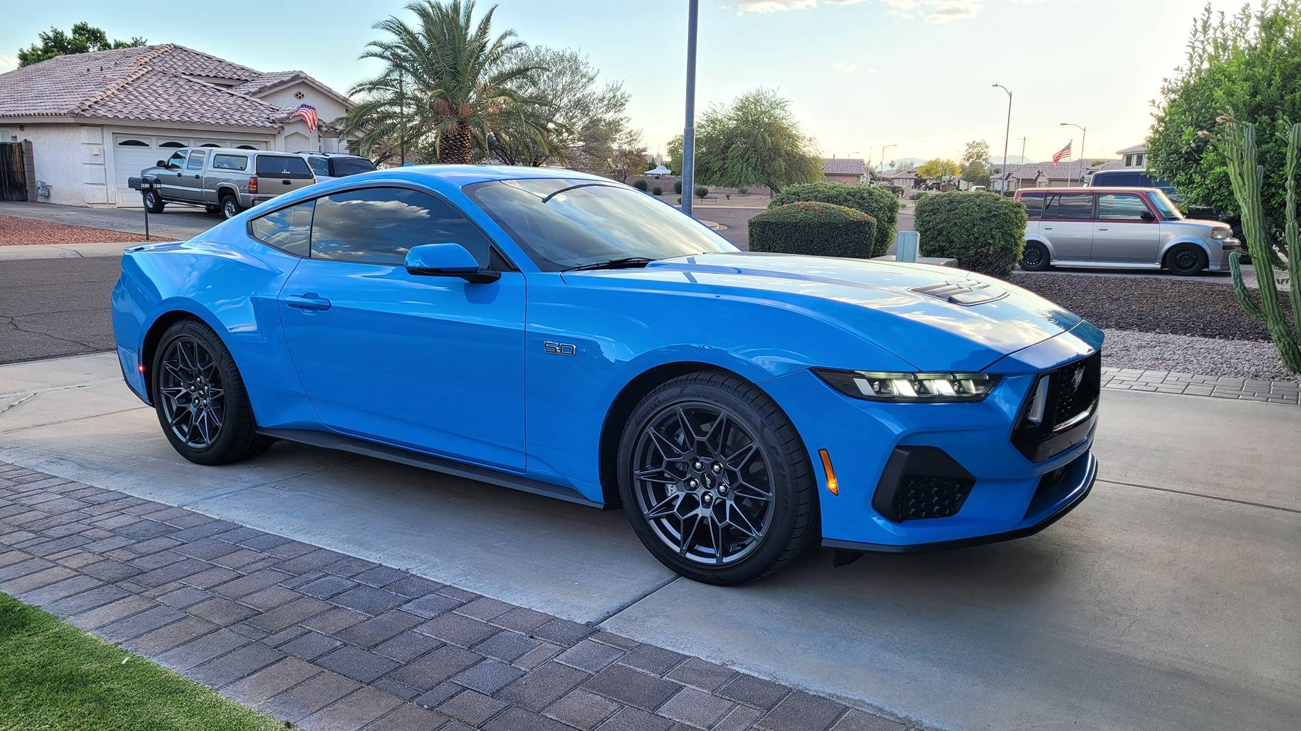 S650 Mustang Finally got the new wheels on 20250429_182241