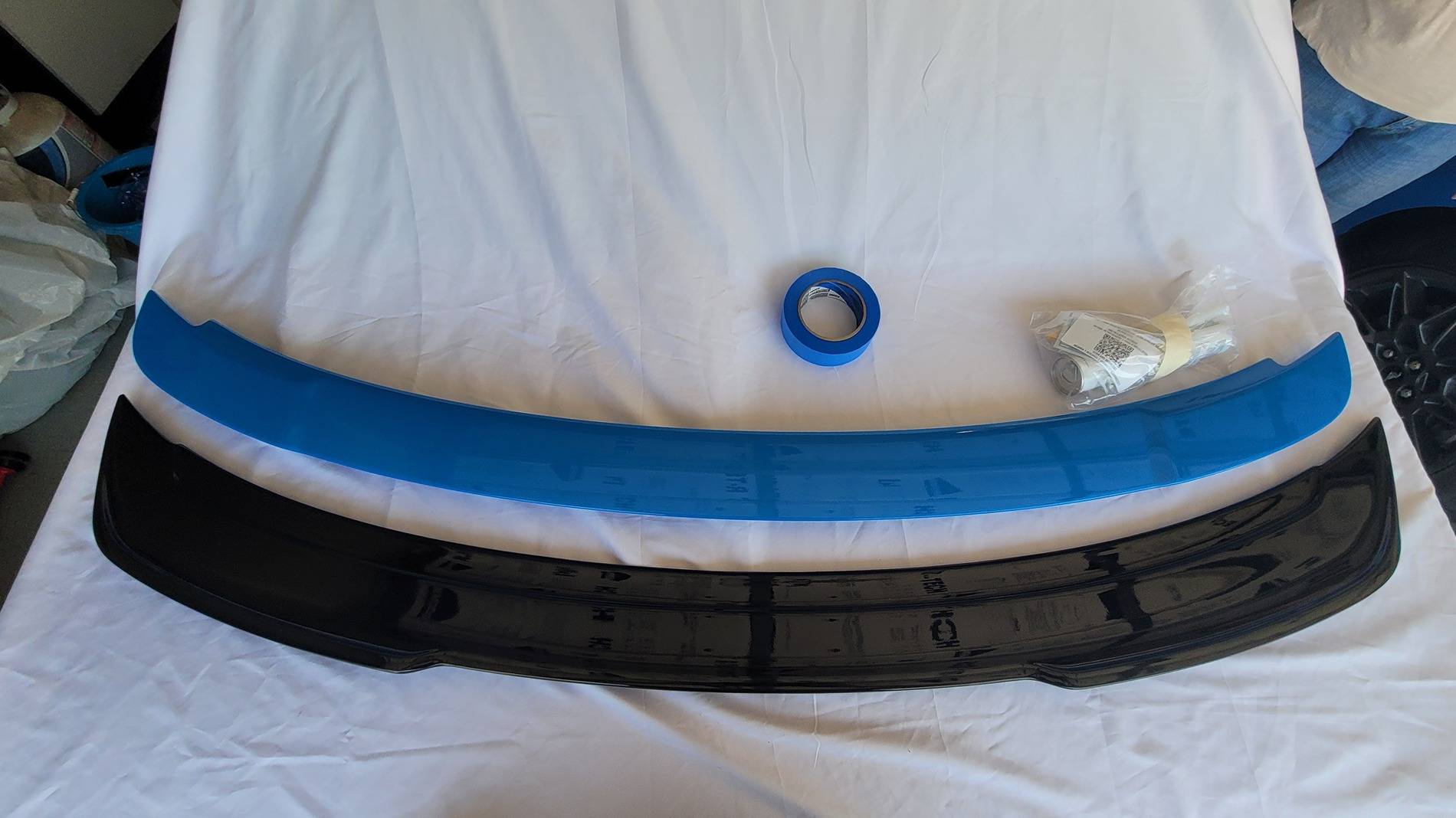 S650 Mustang Installed Air Design Spoiler + side stripes 20250518_103853