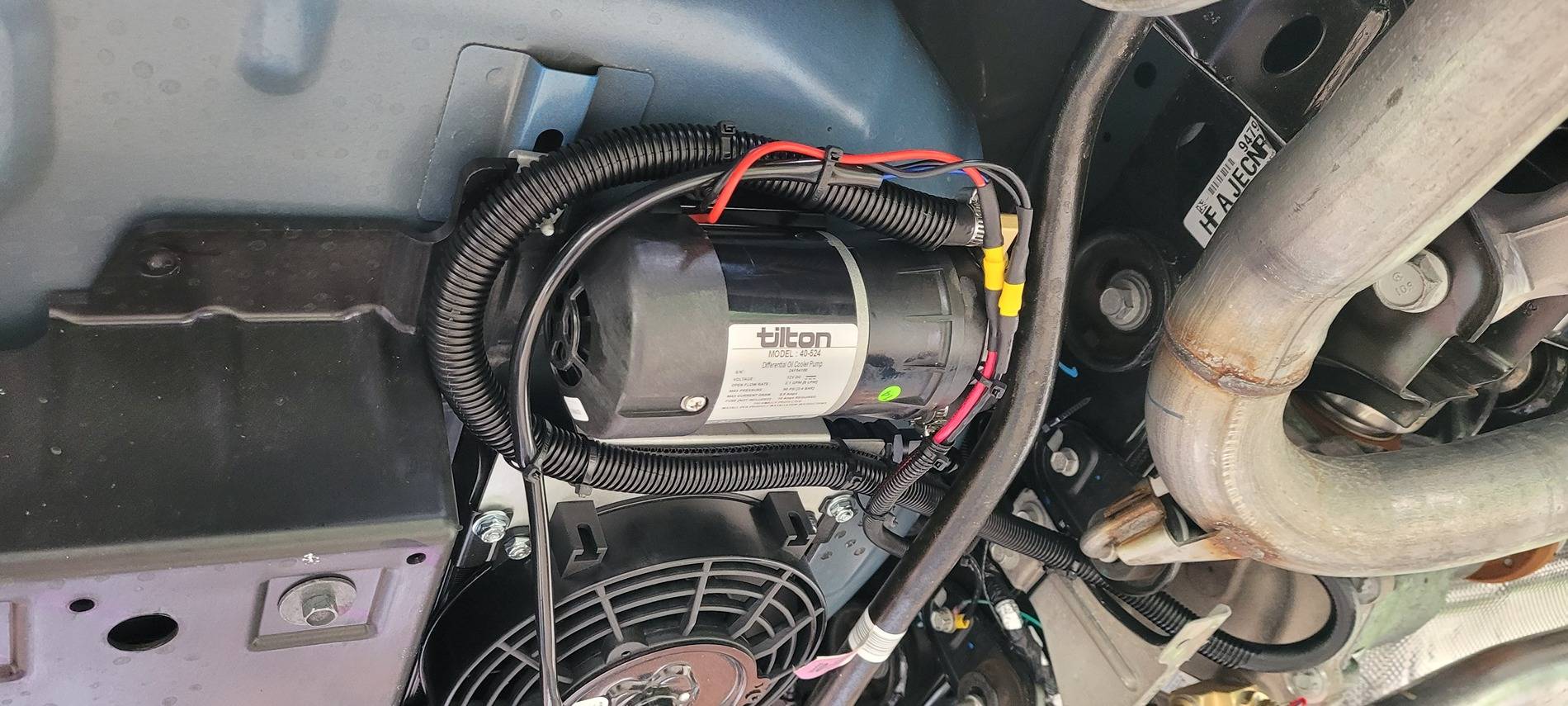 S650 Mustang DIY Differential Cooler Installed 20250523_165059