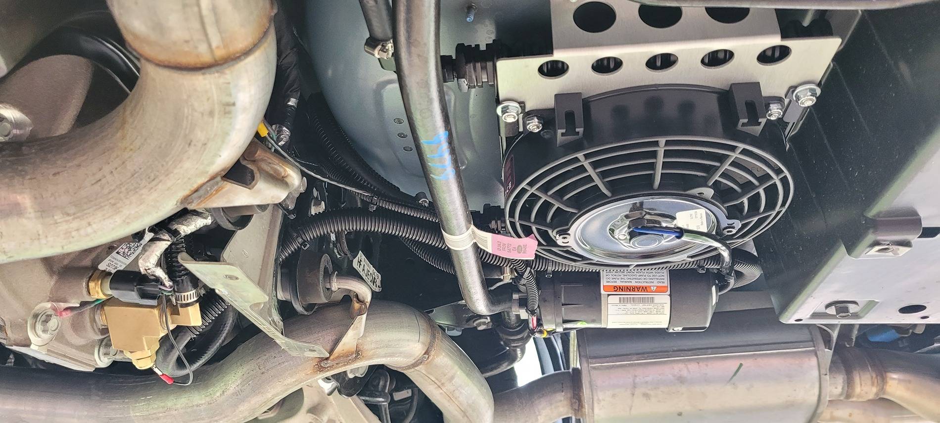 S650 Mustang DIY Differential Cooler Installed 20250523_165108