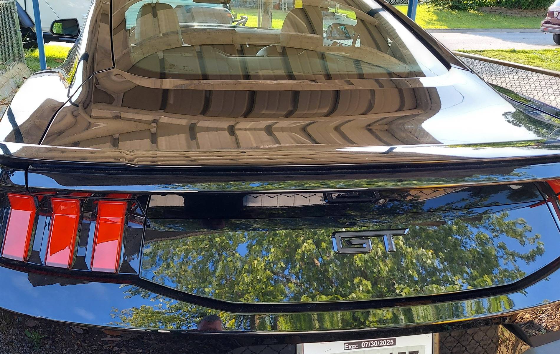 S650 Mustang Changing Spoilers on a 24 GT Premium 20250602_175519