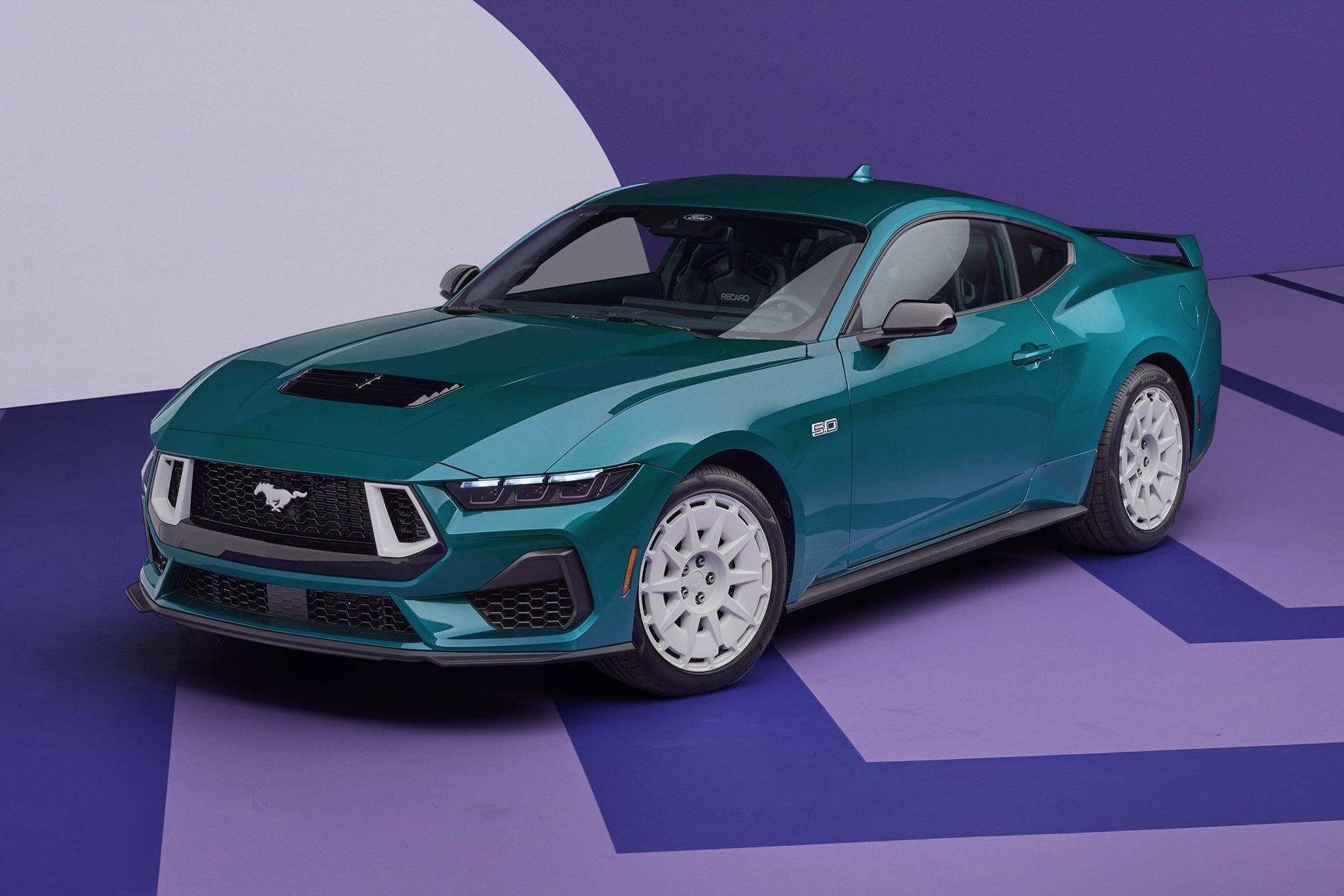 S650 Mustang 2026 FX Package revealed in new Adriatic Blue Metallic color 2026-Ford-Mustang-GT-FX-Package-Reveal-Photos-Exterior-009-front-three-quarters