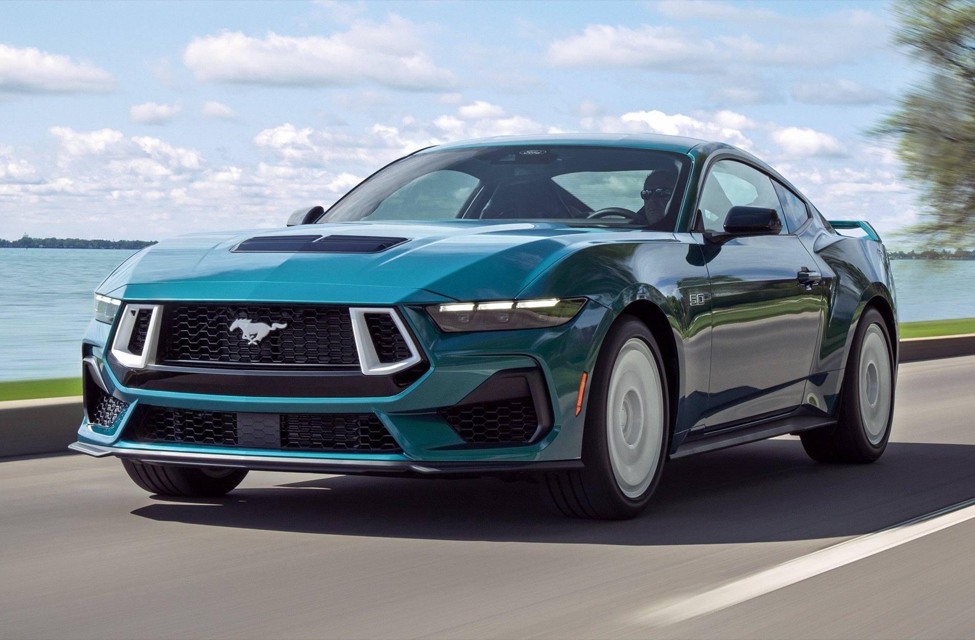 S650 Mustang 2026 FX Package revealed in new Adriatic Blue Metallic color 2026-Ford-Mustang-GT-FX-Package-Reveal-Photos-Exterior-016-front-three-quarters