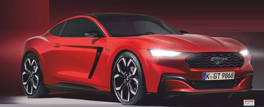S650 Mustang Rumor [Autocar]: 2023 Mustang will be AWD Hybrid V8 (in Europe Only) 23MY Mustang render Autocar