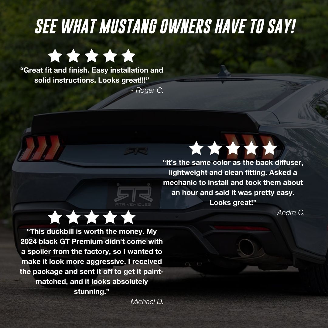 S650 Mustang RTR Rear Decklid Spoiler // Duckbill Spoiler for your S650 Mustang 24+ Decklid Reviews