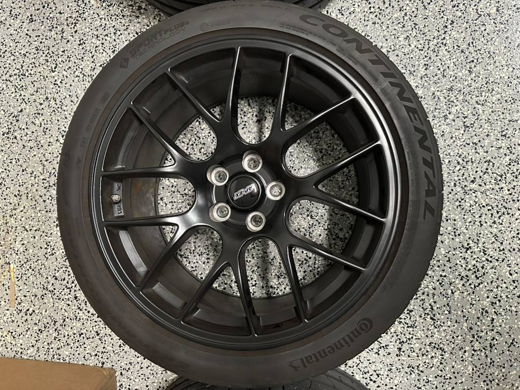 S650 Mustang FS: APEX EC-7 19x10" ET40 Wheels - Satin Black with 285/35ZR-19 Continental ExtremeContact Sport 02 2590B820-BA8A-496E-A341-E22291BC15CA_1_105_c