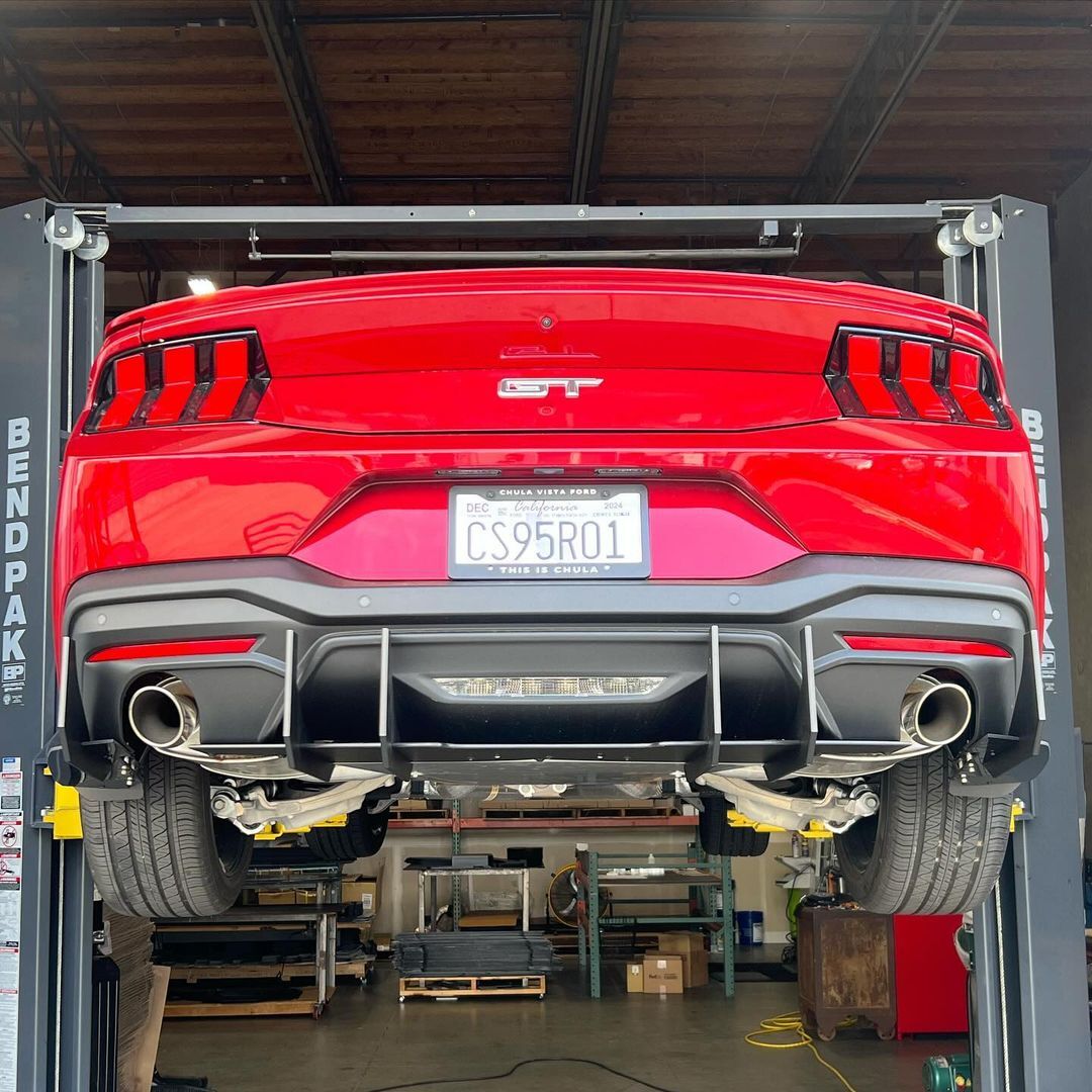 S650 Mustang Splitters, Diffusers, Tow Hooks, and MORE! ZL1 Addons for 2024+ Mustang is here! 380869033_274202668886629_246140207157097719_n