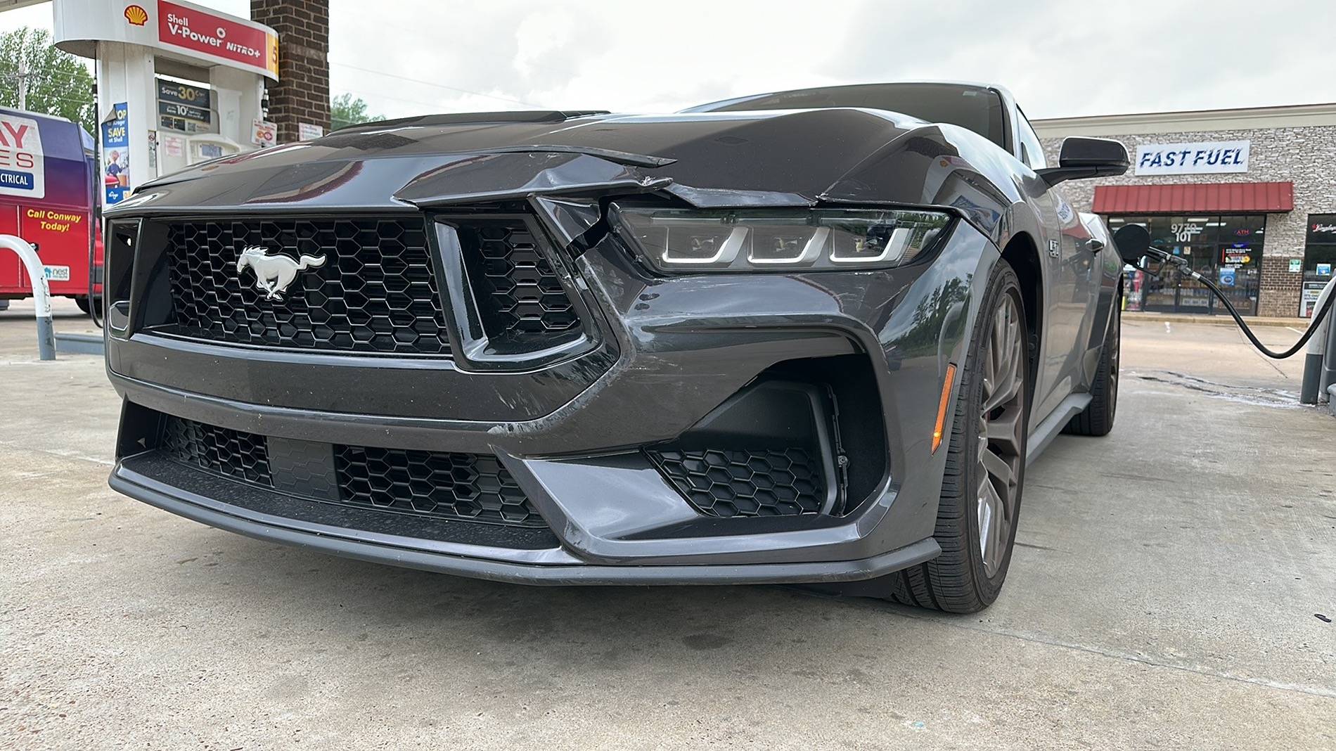 S650 Mustang Got into a hit and run, insurance estimates at $4700 damages, body shop is $7600. I want to get it fixed. How does the repair process work? 3ACE209F-73FF-40D7-8429-2AD7952E8CDE-Damage-4