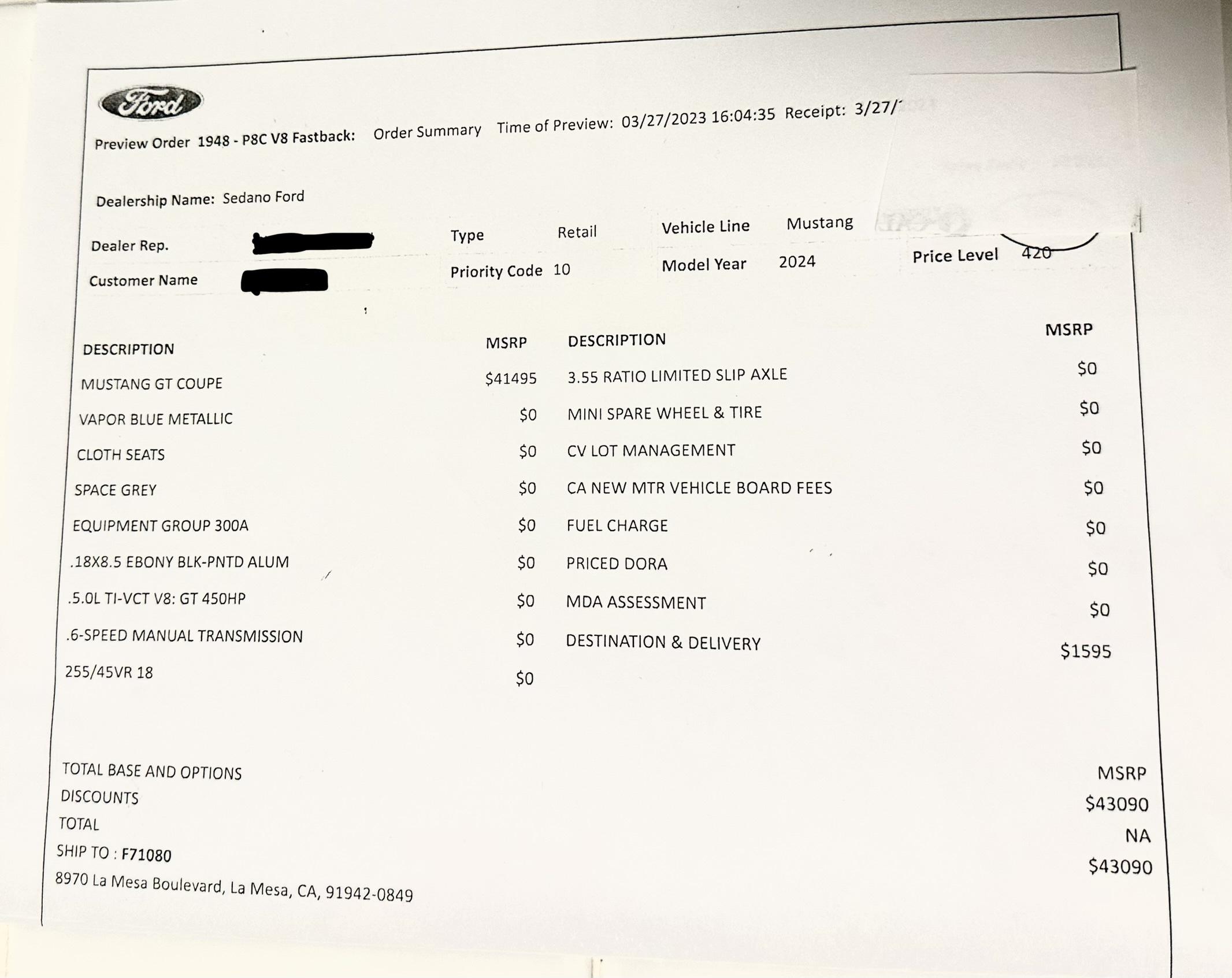 S650 Mustang 2024+ Mustang S650 Orders Tracking List & Stats [Enter Yours!] 6338742F-2EC0-4C94-9573-FFB2F00FBD87