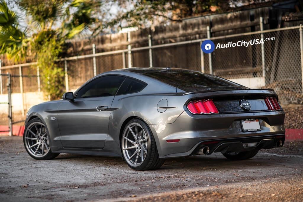 S650 Mustang Authorize Dealer Stance: Rotary Forged SF Series Wheels For Mustang S650 6_2016_Ford_Mustang_GT_5.0_20x10_20x11_Stance_Wheels_SF01_Brush_Titanium_Mustang_Wheels_AudioC