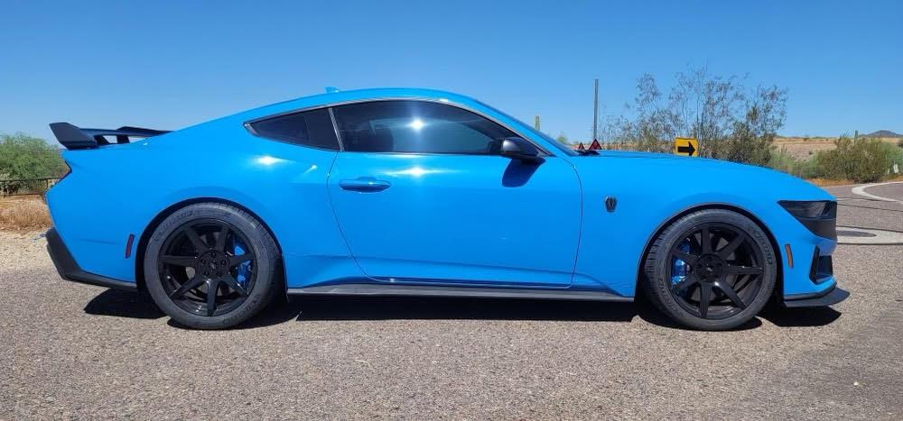 S650 Mustang Official Mustang S650 Aftermarket Wheel & Tire Thread 6GR7 BABY BLUE DARK HORSE 1