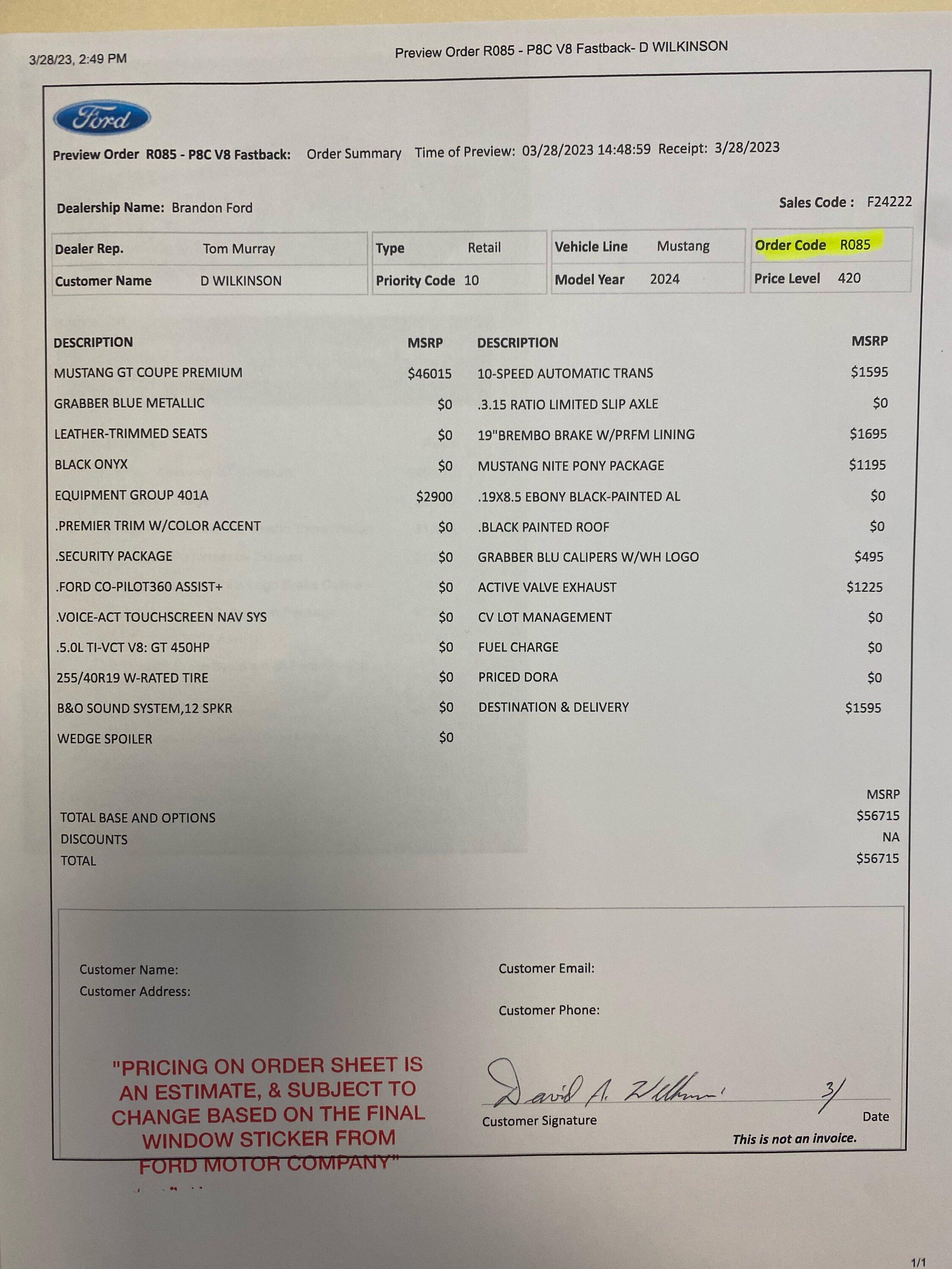 S650 Mustang For those that ordered around 3/27/23 or have experience with this process do you think... 70302342200__A53C8FEE-EC0C-4789-AF15-4C337A1B499B