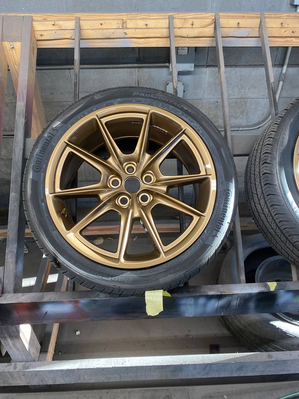 S650 Mustang Questions about upgrading from stock 18" gloss black 2024 GT Wheels 75426435512__B005B732-ED07-48AD-B7A9-45E026D02285