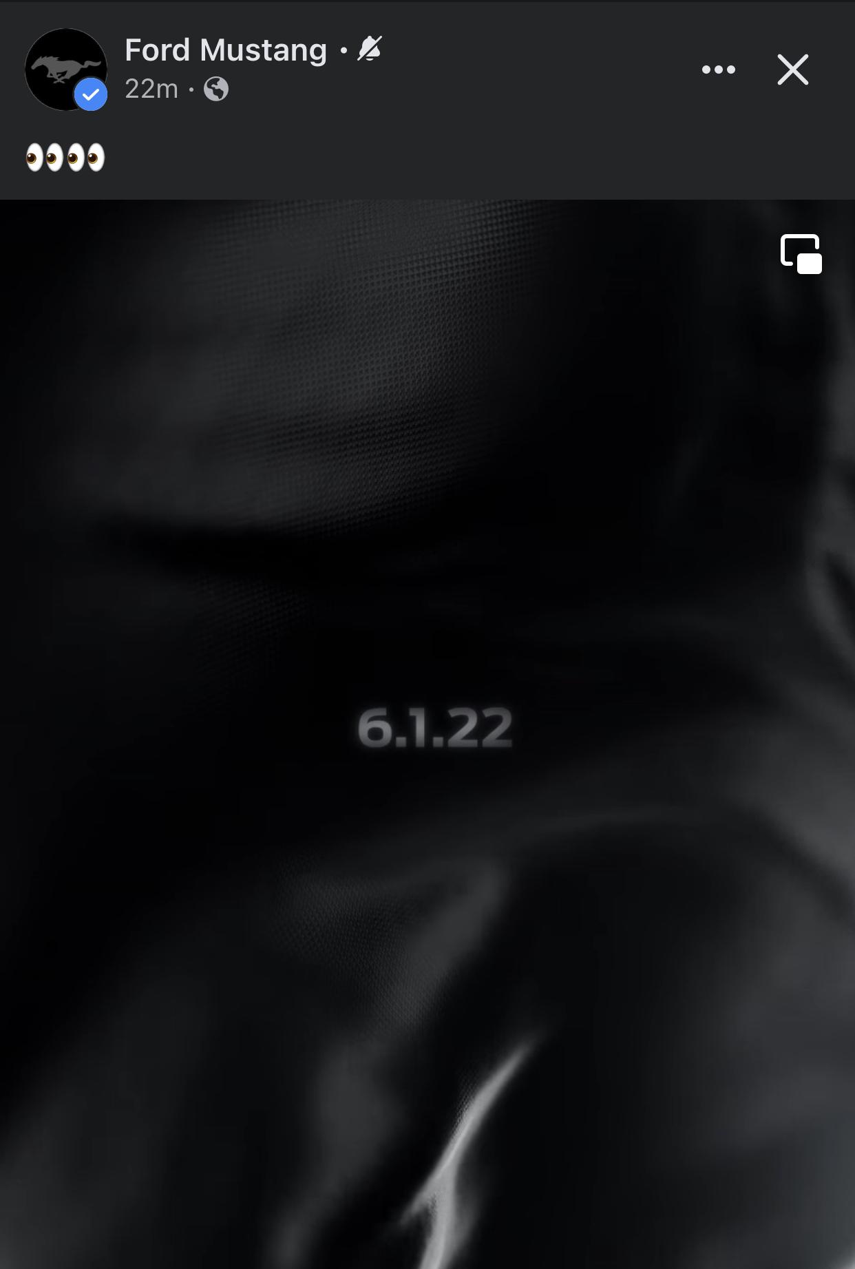 S650 Mustang 6/1/22 unveil for S650 Mustang or something else? 7CB9BBBD-A18D-4A95-B70C-3C40679319C0