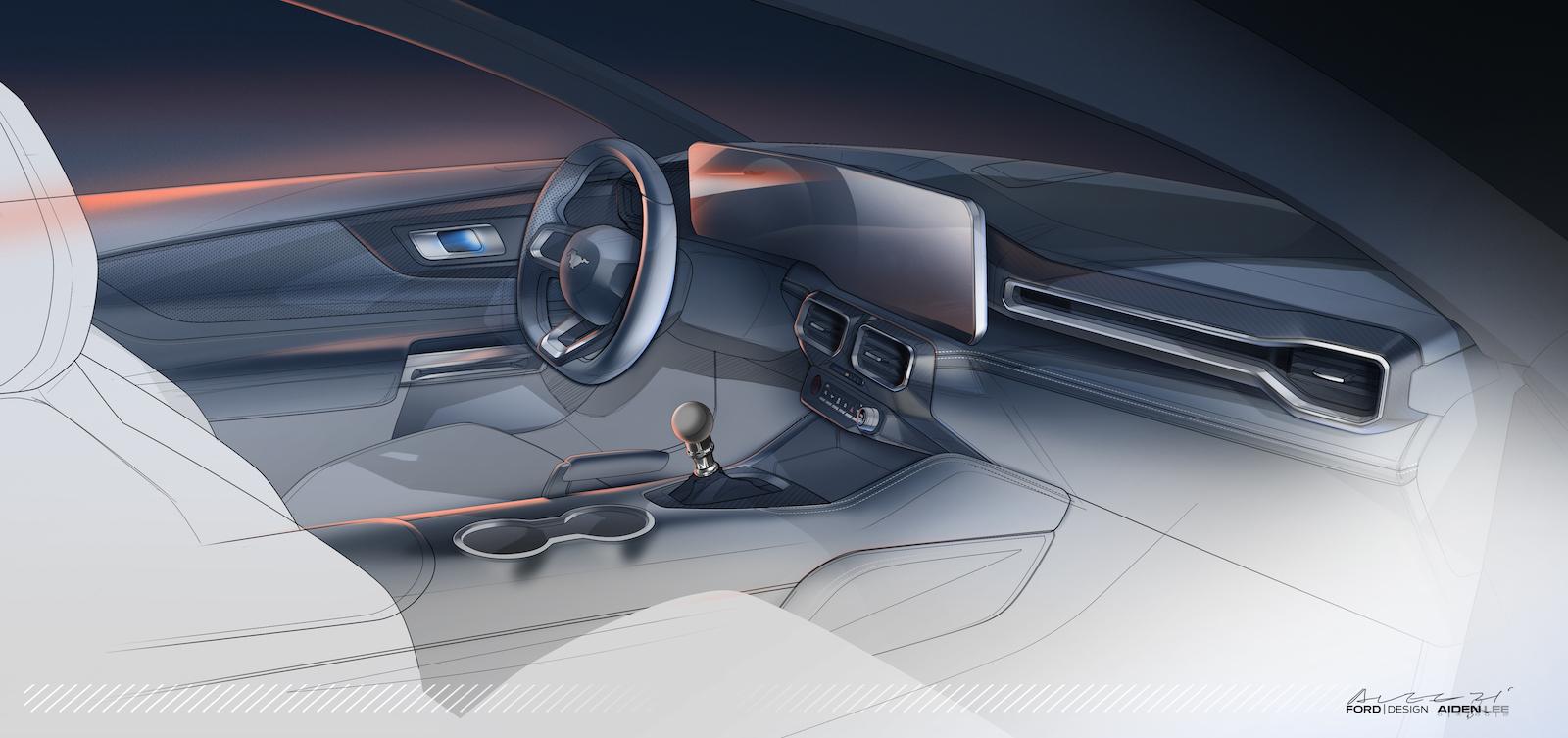 S650 Mustang S650 Mustang Design Sketches, Proposals, Modeling (Exterior + Interior) 7GEN_MUSTANG_INT_ALEE-2021-5