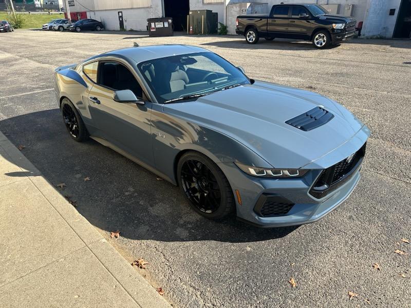 S650 Mustang Vapor Blue 2024 Mustang GT with some mods: CJ springs, SVE R357’s 19x10, 19x11 A36B8B15-7126-4141-AF9A-D1930E5514E6
