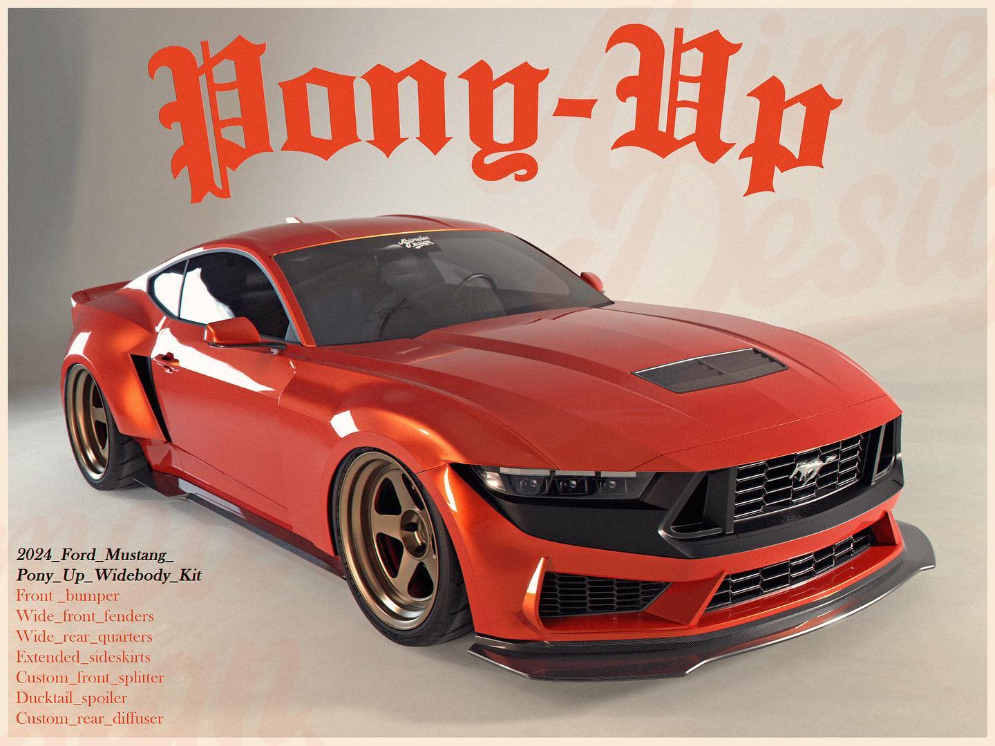 S650 Mustang Abimelec Design - Widebody Dark Horse Mustang Abimelec Design 1