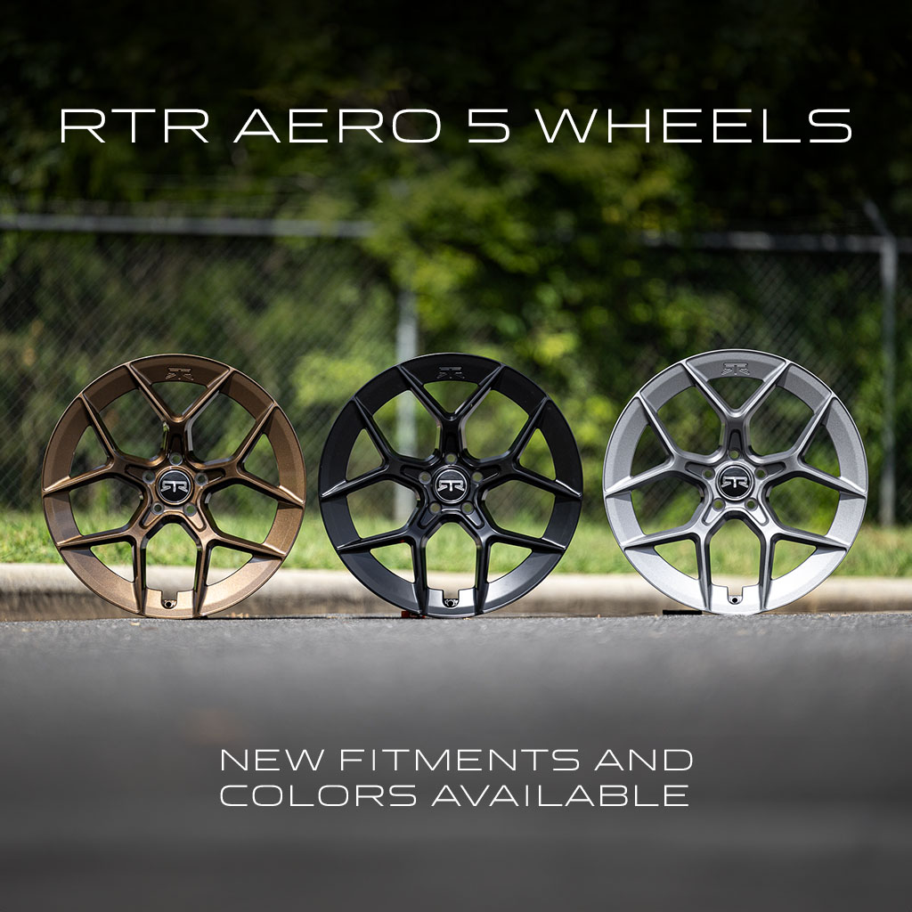 S650 Mustang New RTR Wheels! // RTR Aero 5 Wheels Available in 2 New Colors! Aero-5-Wheel-Cover