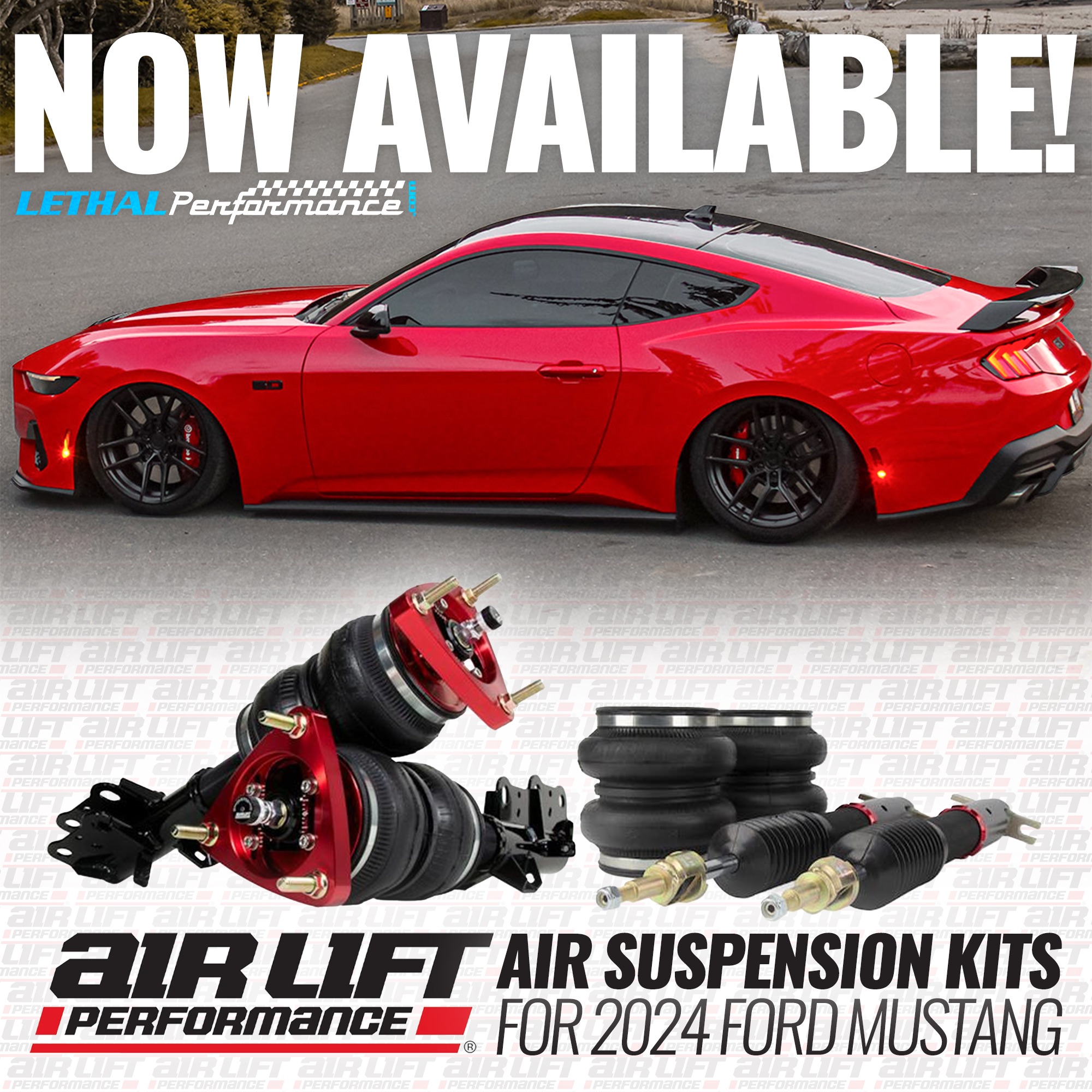 S650 Mustang Air Lift Performance Suspension for 2024 Mustang is HERE! air s650