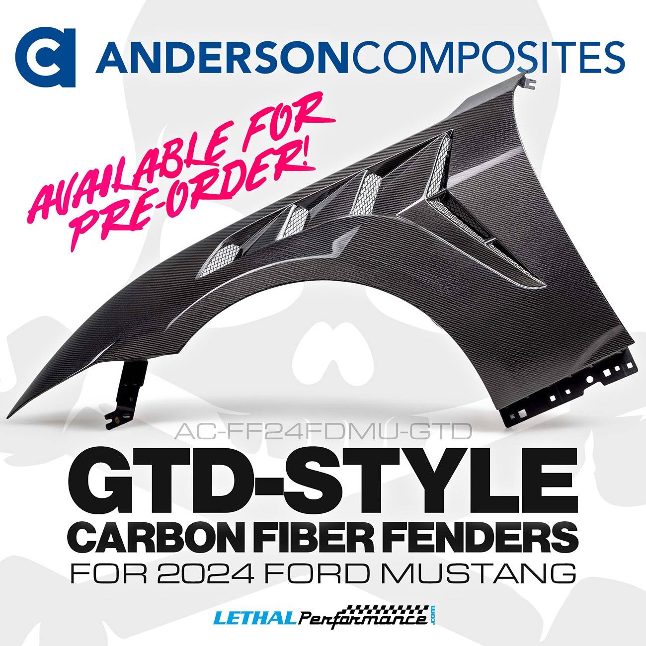 S650 Mustang PRE-ORDER Anderson Composite Type-GTD Carbon Fiber Fenders! anderson gtd fenders preorder