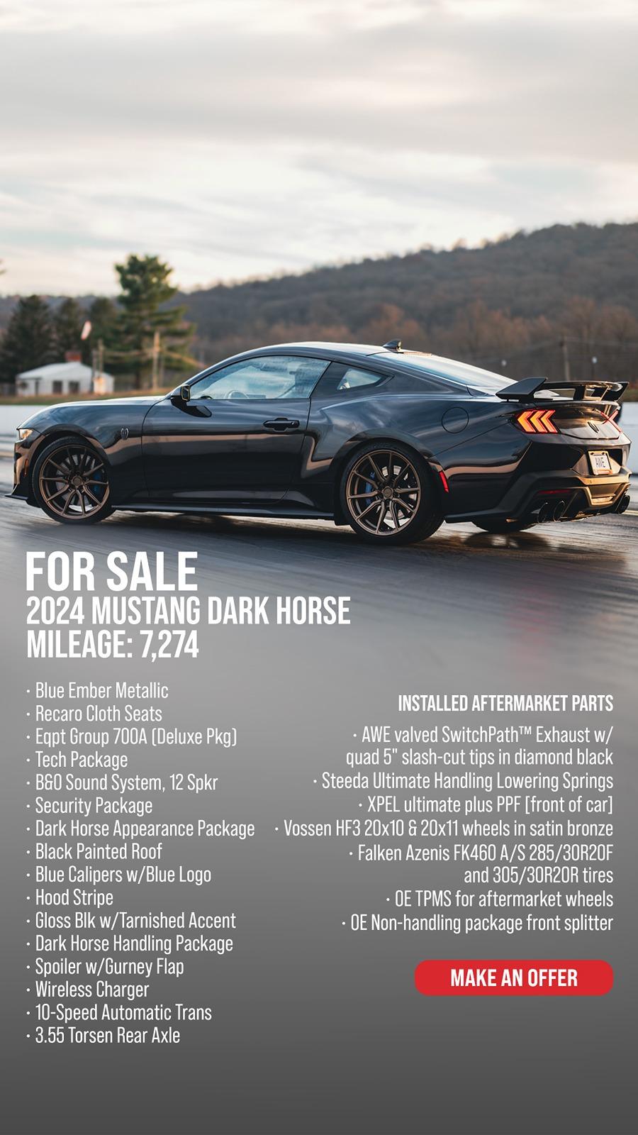 S650 Mustang FOR SALE: VAPOR BLUE METALLIC MUSTANG DARK HORSE Artboard 2