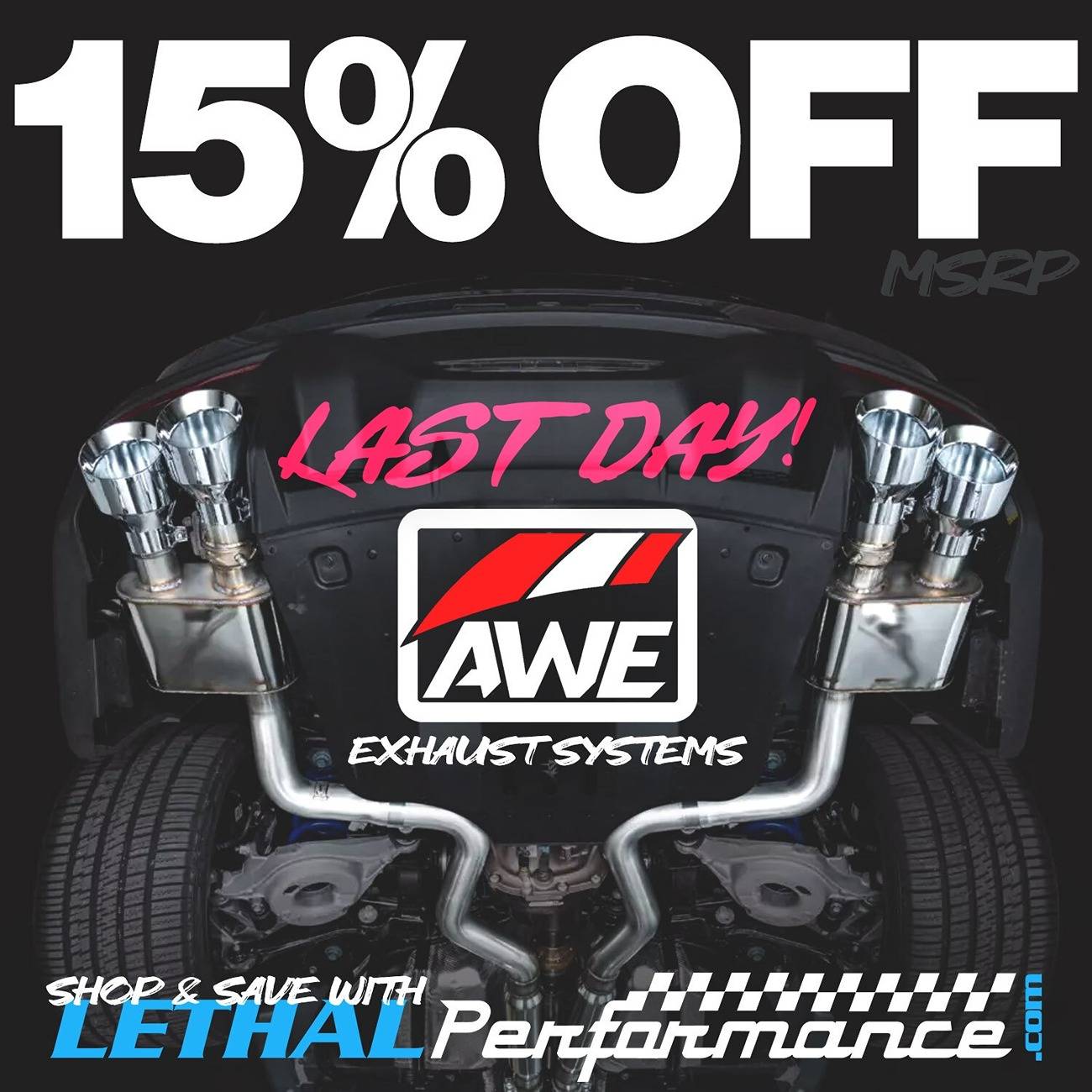 S650 Mustang AWE SALE here at Lethal Performance! awe_mustang last