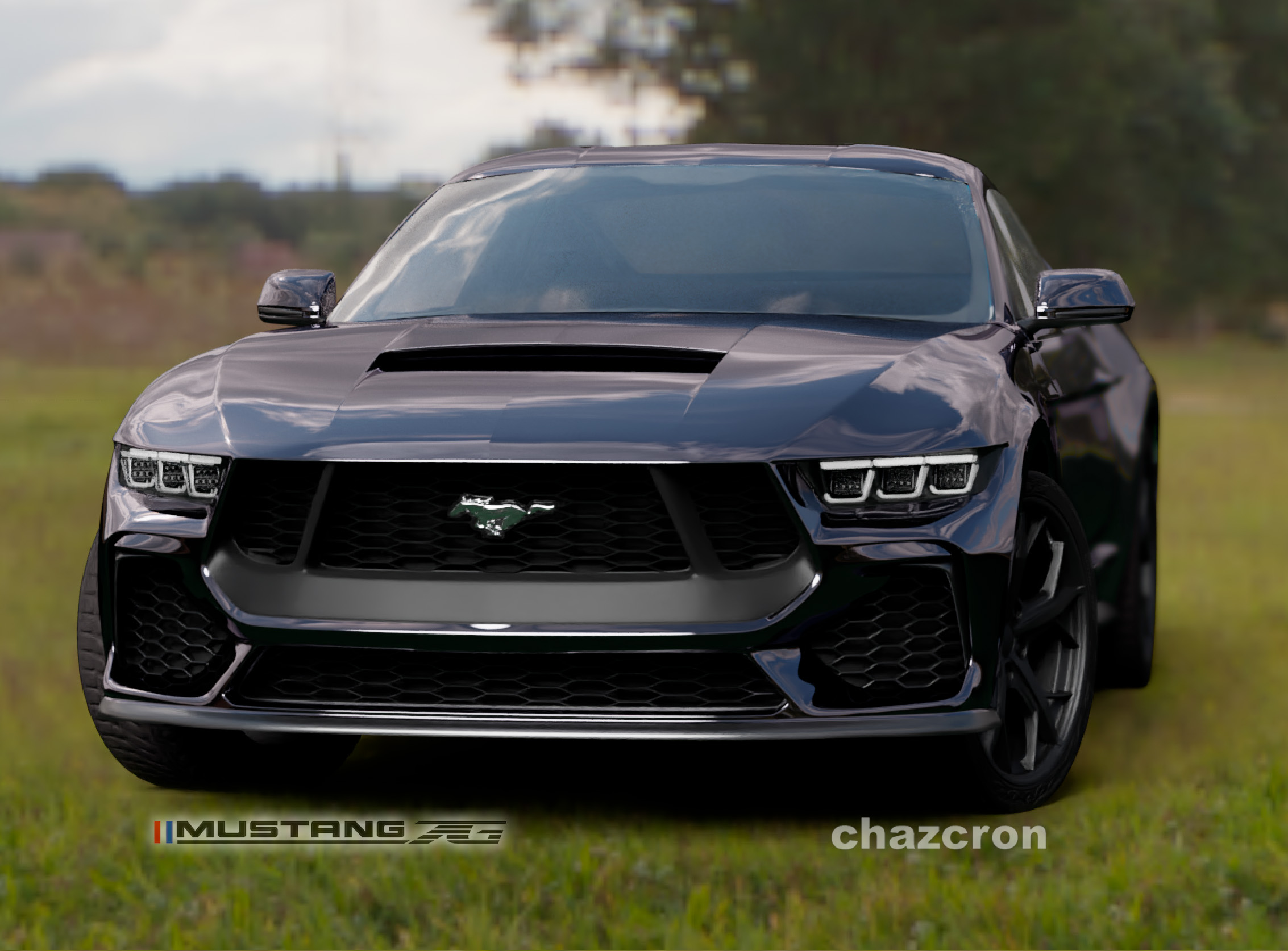 S650 Mustang chazcron weighs in... 7th gen 2023 Mustang S650 3D model & renderings in several colors! back_in_black-