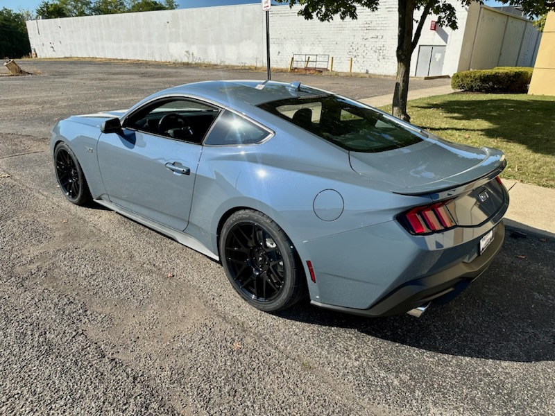 S650 Mustang Vapor Blue 2024 Mustang GT with some mods: CJ springs, SVE R357’s 19x10, 19x11 BCE506CF-7FA3-479D-B7E8-9239B14BDB95