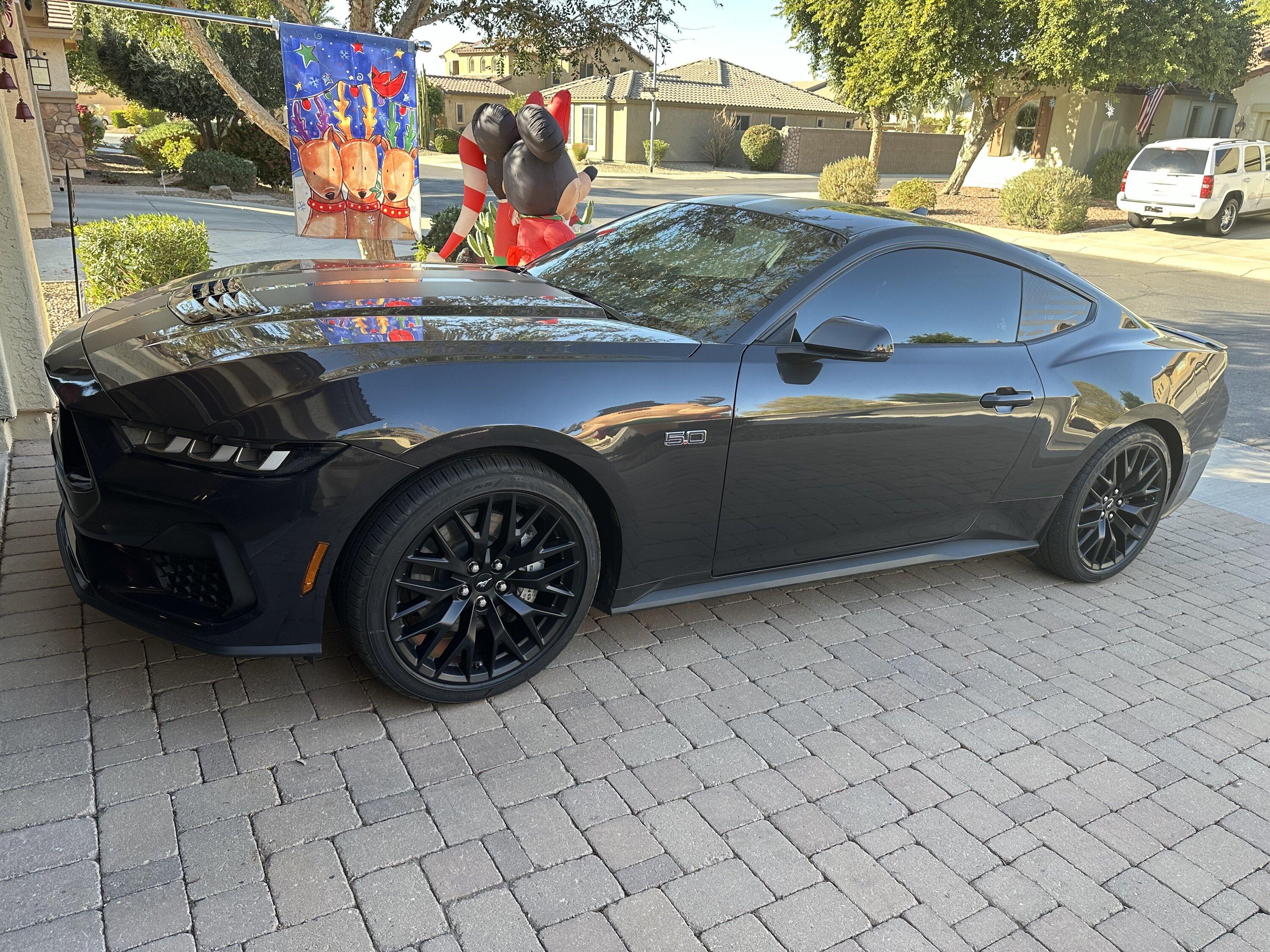 S650 Mustang GT Premium Wheels are Disgusting Black Wheels