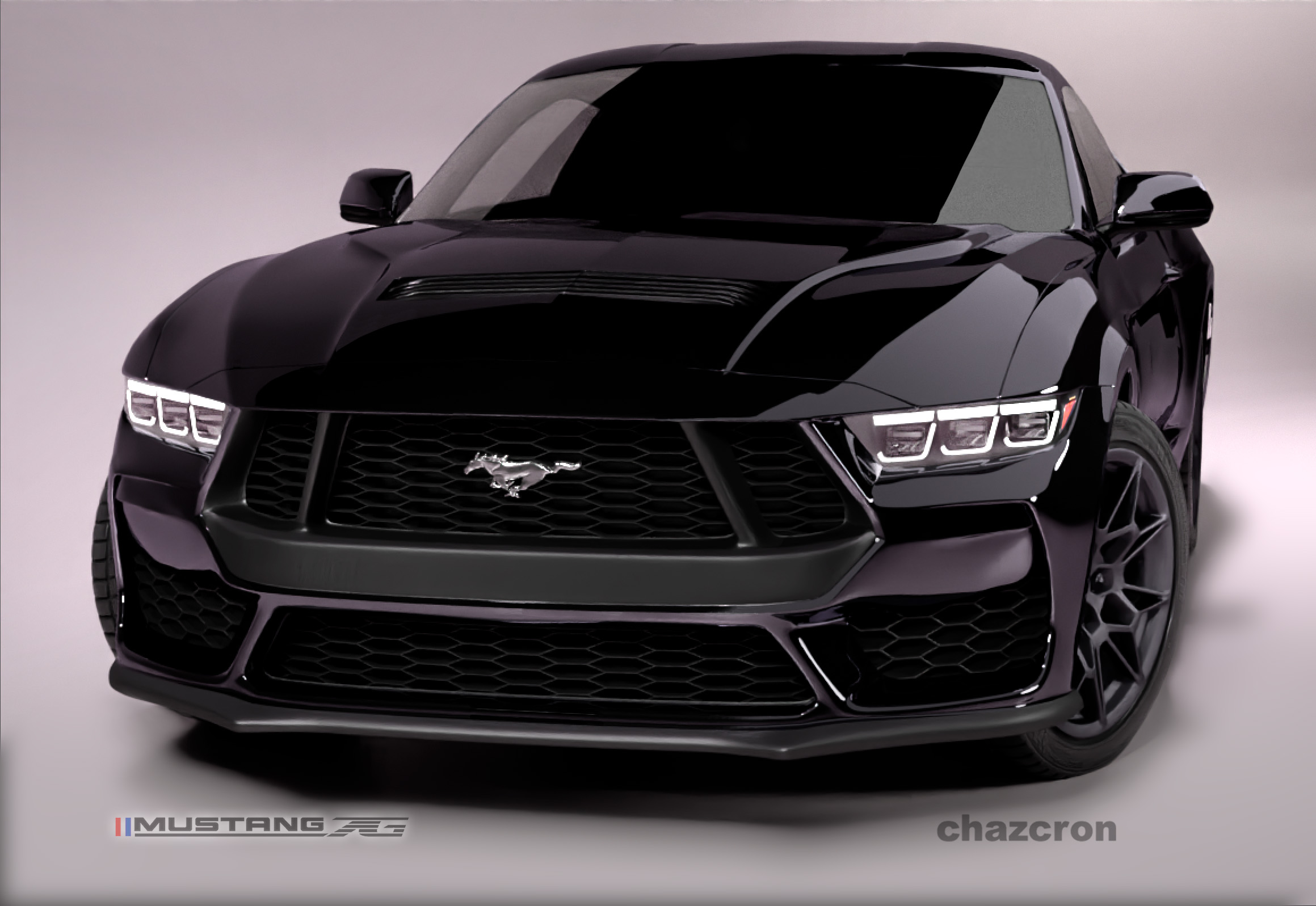S650 Mustang chazcron weighs in... 7th gen 2023 Mustang S650 3D model & renderings in several colors! BlackShee