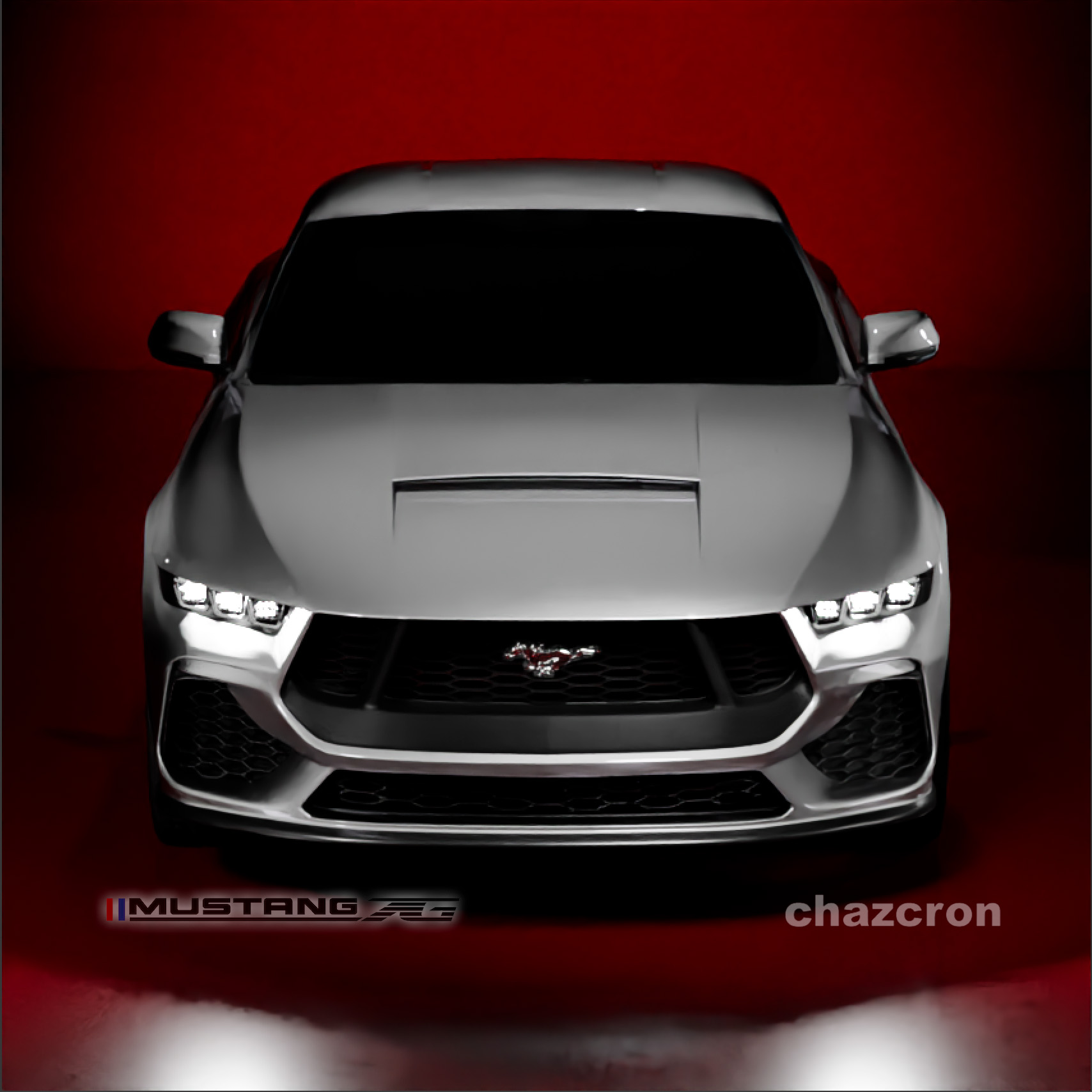 S650 Mustang chazcron weighs in... 7th gen 2023 Mustang S650 3D model & renderings in several colors! bloodwhite-