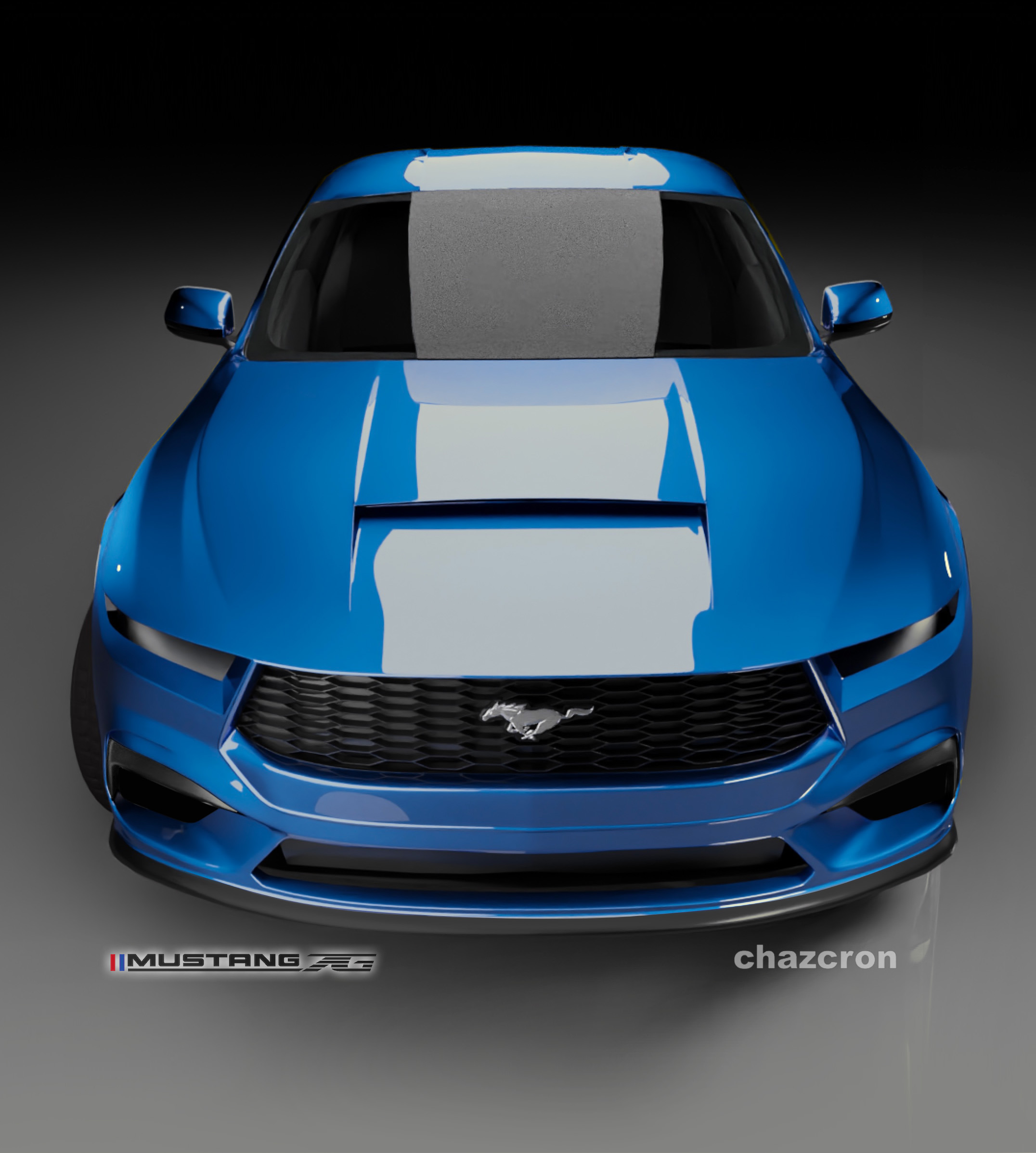 S650 Mustang chazcron weighs in... 7th gen 2023 Mustang S650 3D model & renderings in several colors! bluestang-