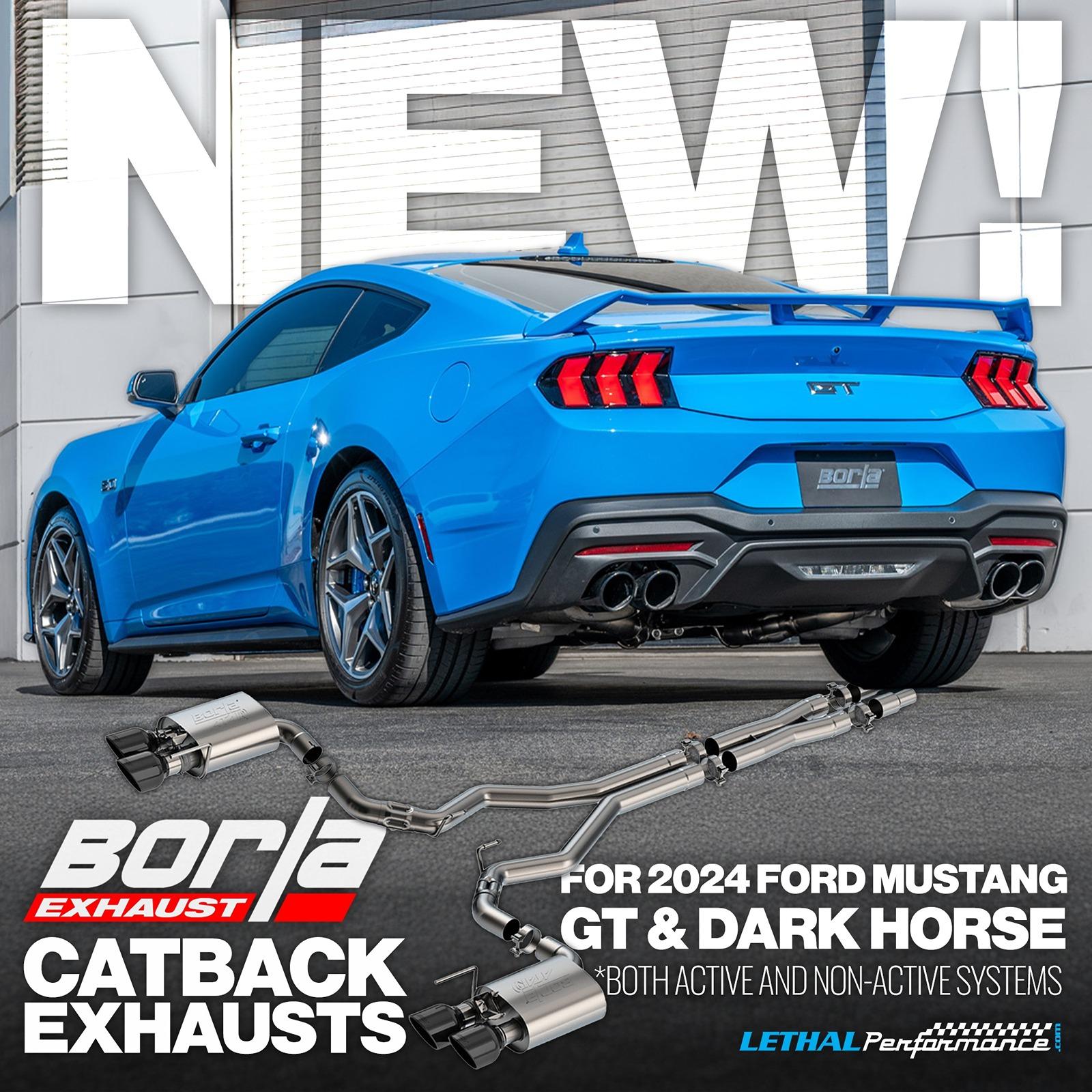 S650 Mustang NEW Borla Cat-Back Exhausts | 2024 Mustang GT & Dark Horse are HERE!! borla gt 