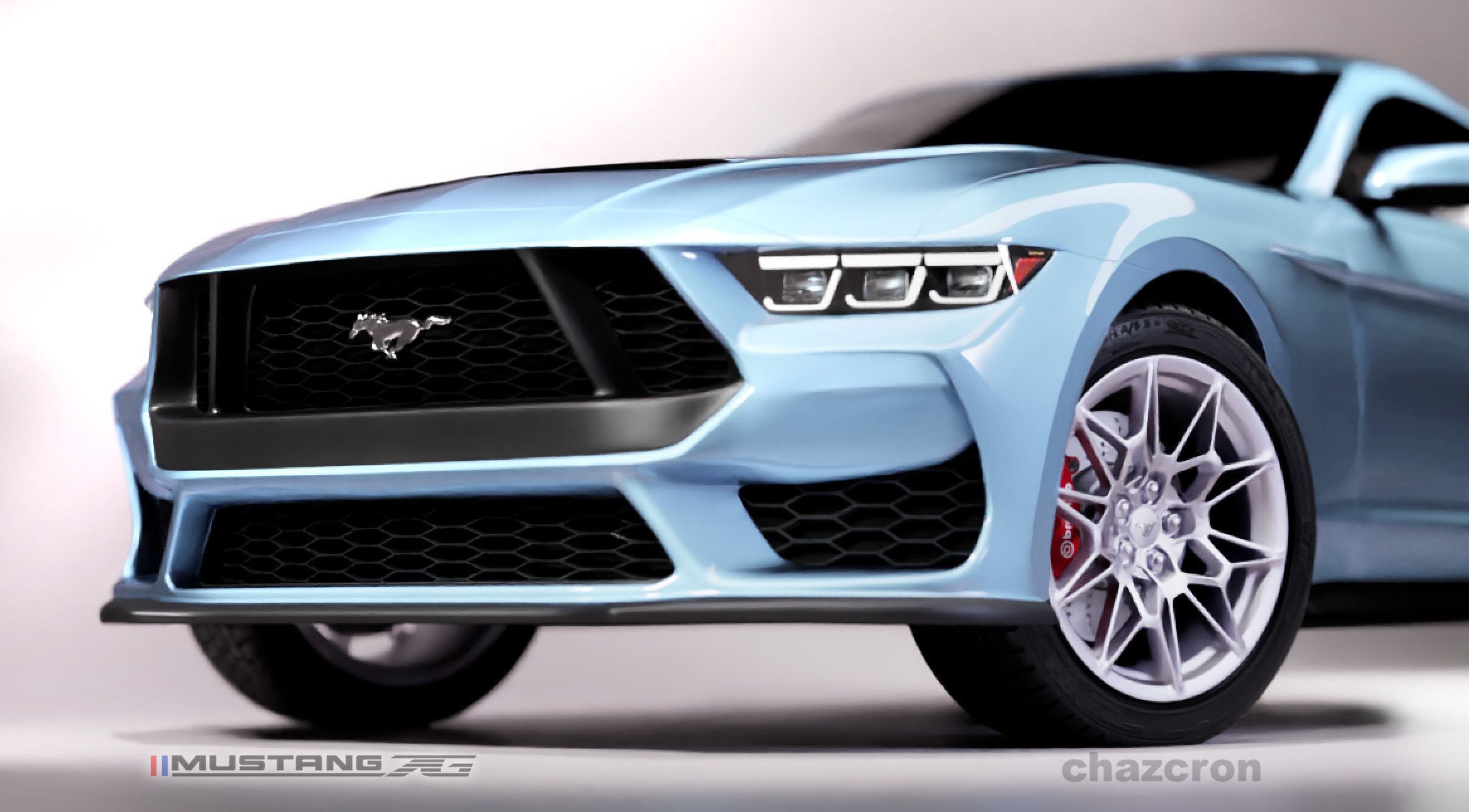 S650 Mustang chazcron weighs in... 7th gen 2023 Mustang S650 3D model & renderings in several colors! BrightPony