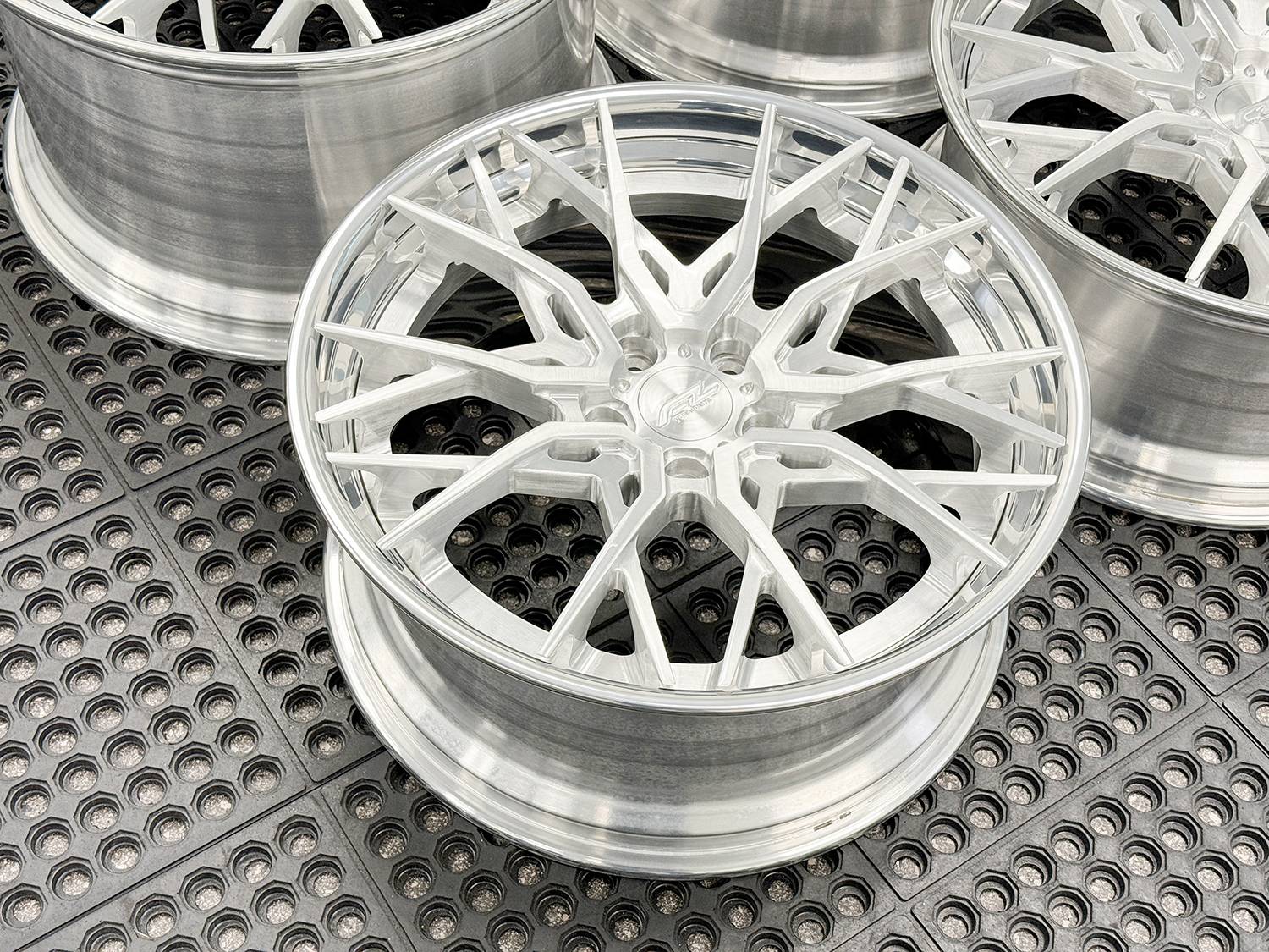 S650 Mustang 19" and 20" Forgedlite Wheels for your S650 Ford Mustang -BRUSHED-ALUMINUM-POLISHED-LIP-HIDDEN-HARDWARE-3-1