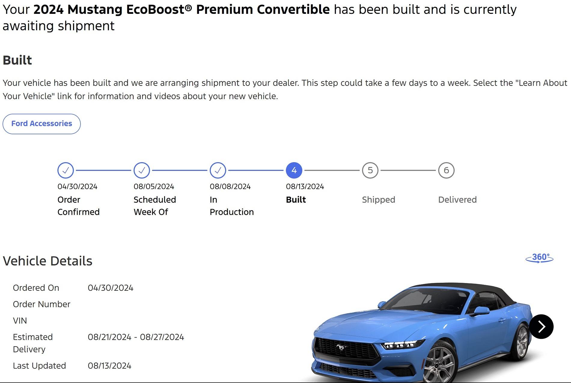 S650 Mustang 2024+ Mustang S650 Orders Tracking List & Stats [Enter Yours!] BUILT